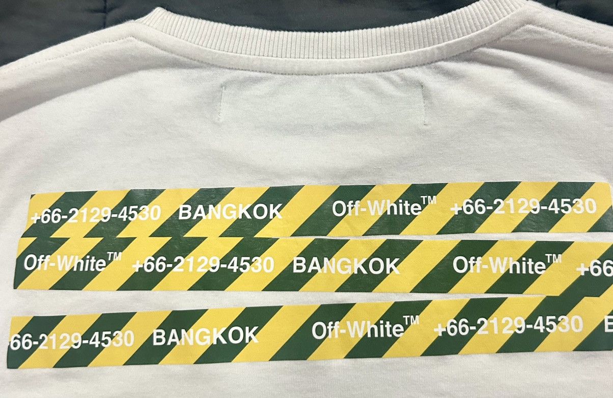 Off-White Off-White - "Bangkok" Tape Arrows T-Shirt Oversized Size S Size US S / EU 44-46 / 1 - 14 Thumbnail