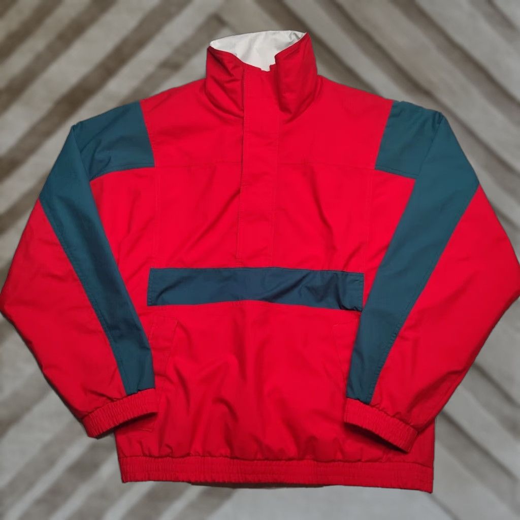 Eddie Bauer VINTAGE Eddie Bauer Gore-Tex Jacket Men Small 1/4 Zip Red Lined Pullover Windbreaker Jacket Mens Size US S / EU 44-46 / 1 - 1 Thumbnail