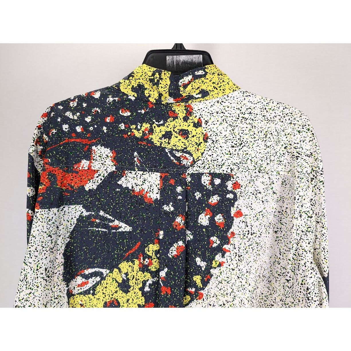 Bottega Veneta o1rshd1 Patchwork Mushrooms Shirt in Navy/Red/Yellow Size US L / EU 52-54 / 3 - 12 Thumbnail