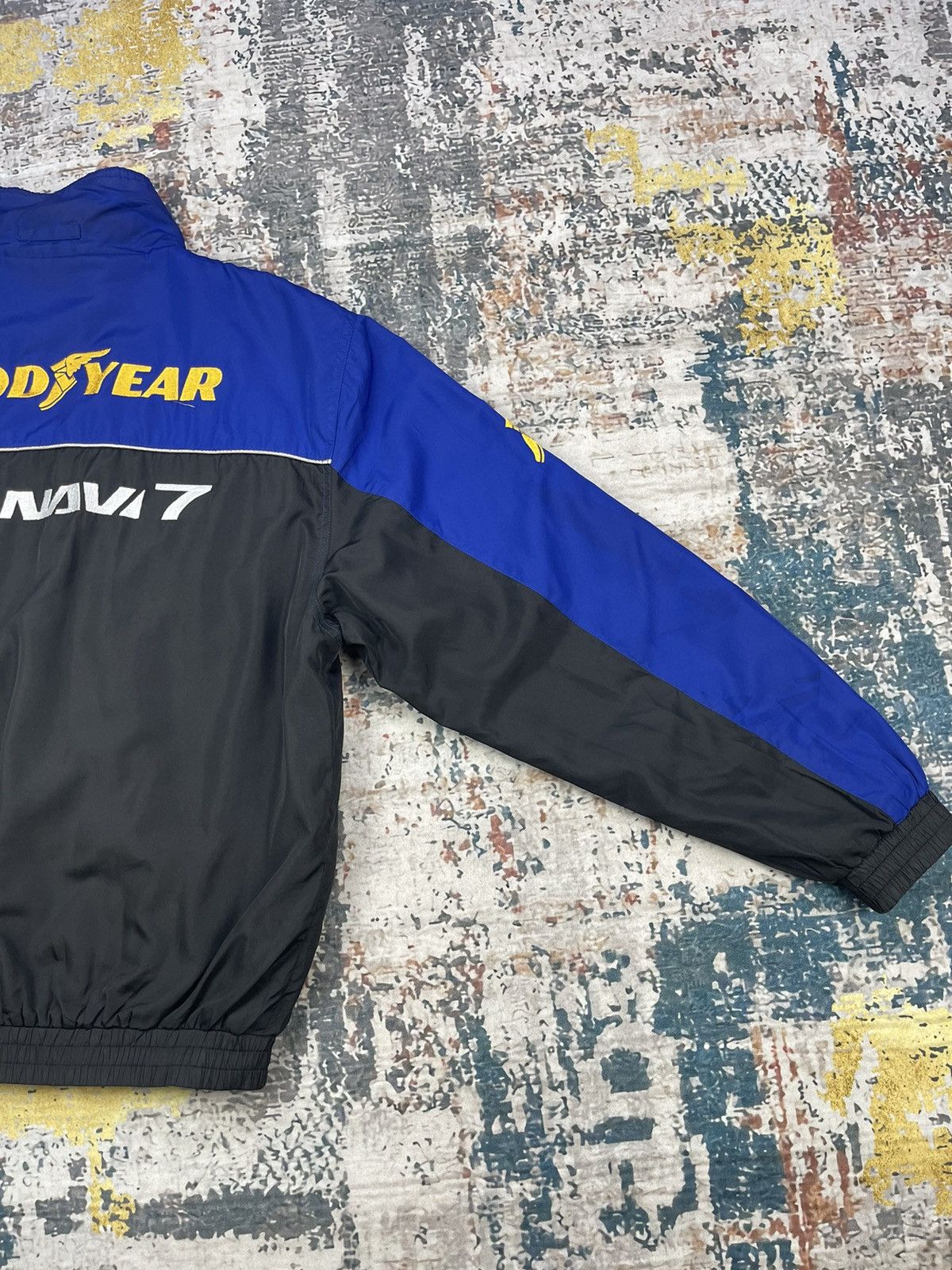 NASCAR Vtg 90s Goodyear Ice Navi 7 Zipper Jackets Size US L / EU 52-54 / 3 - 2 Thumbnail