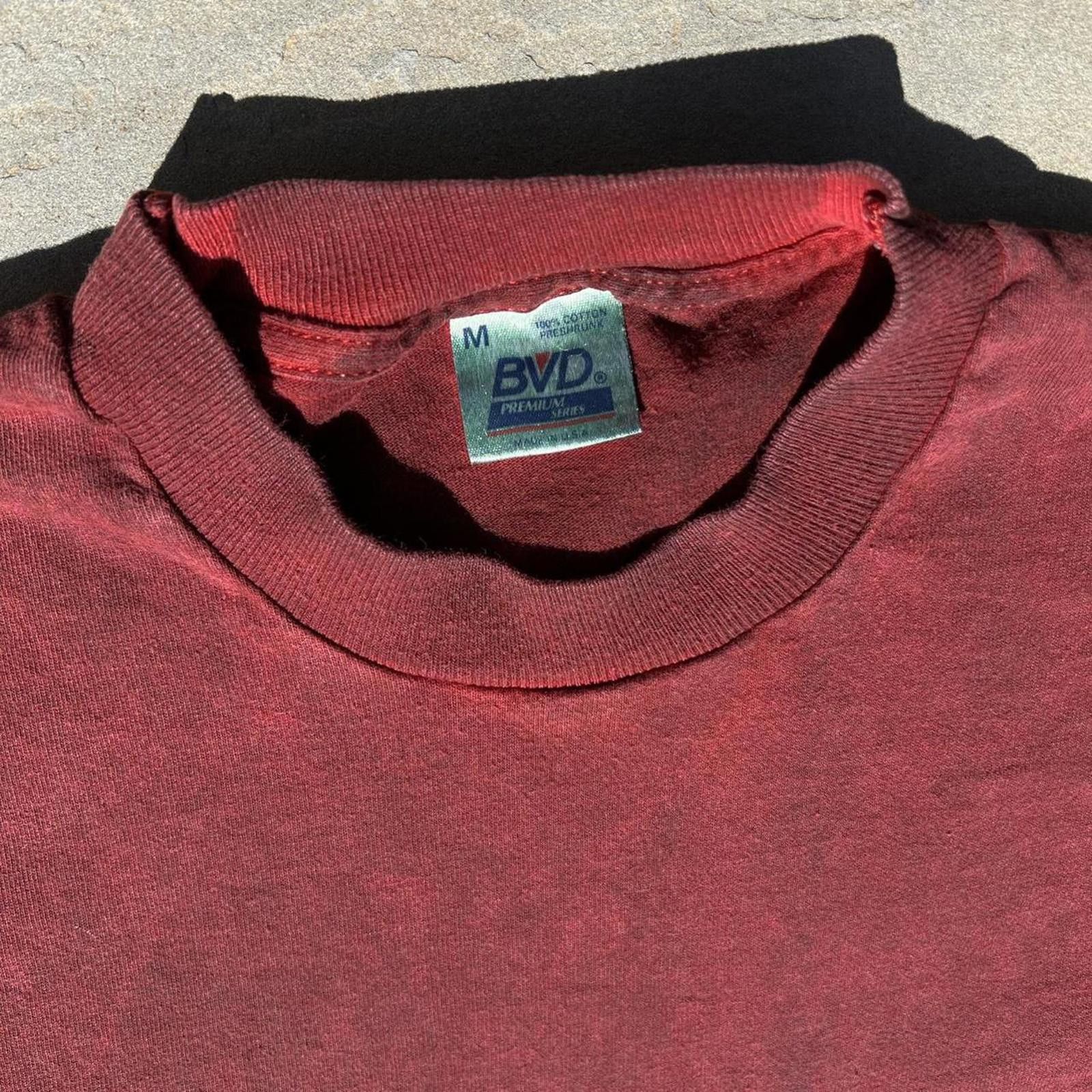 Vintage Overdyed Vintage Black Red Single Stitch Pocket T-shirt Size US M / EU 48-50 / 2 - 3 Thumbnail