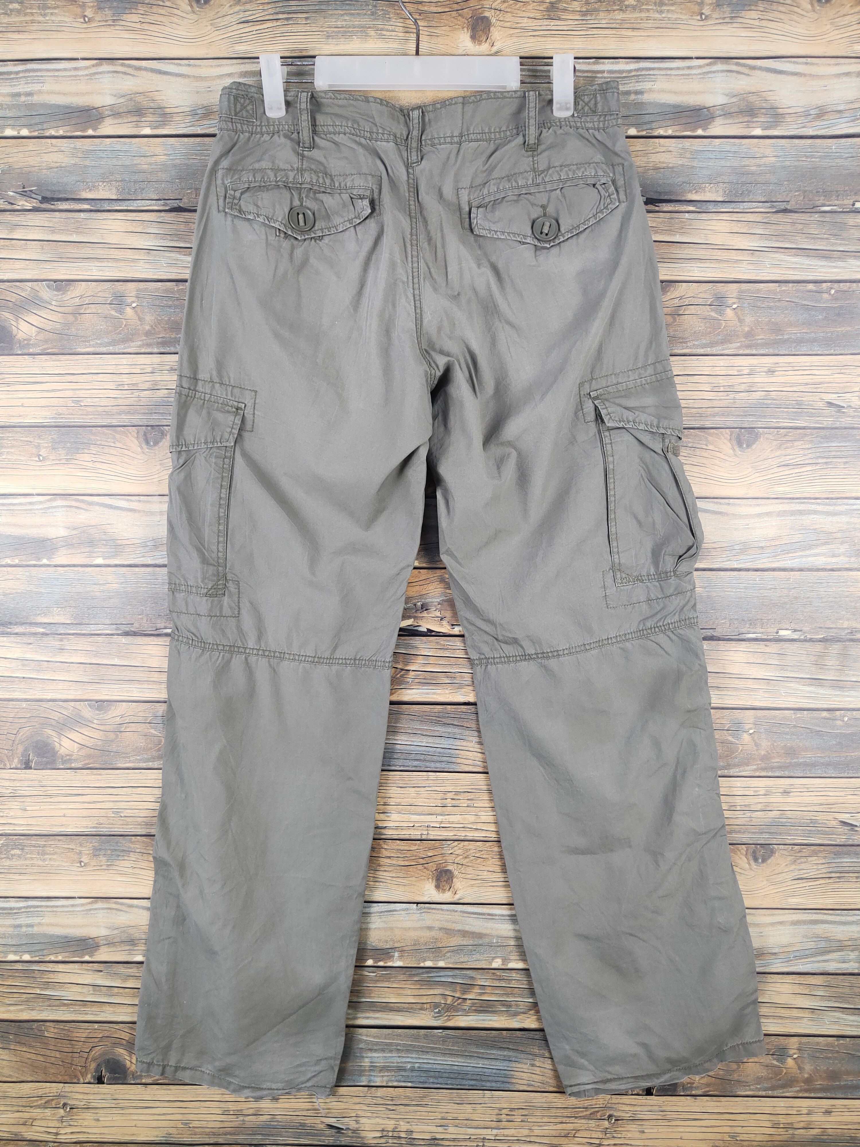 Japanese Brand Memory Special Olive Multipocket Tactical Cargo Pants #W2093 Size US 31 - 7 Thumbnail
