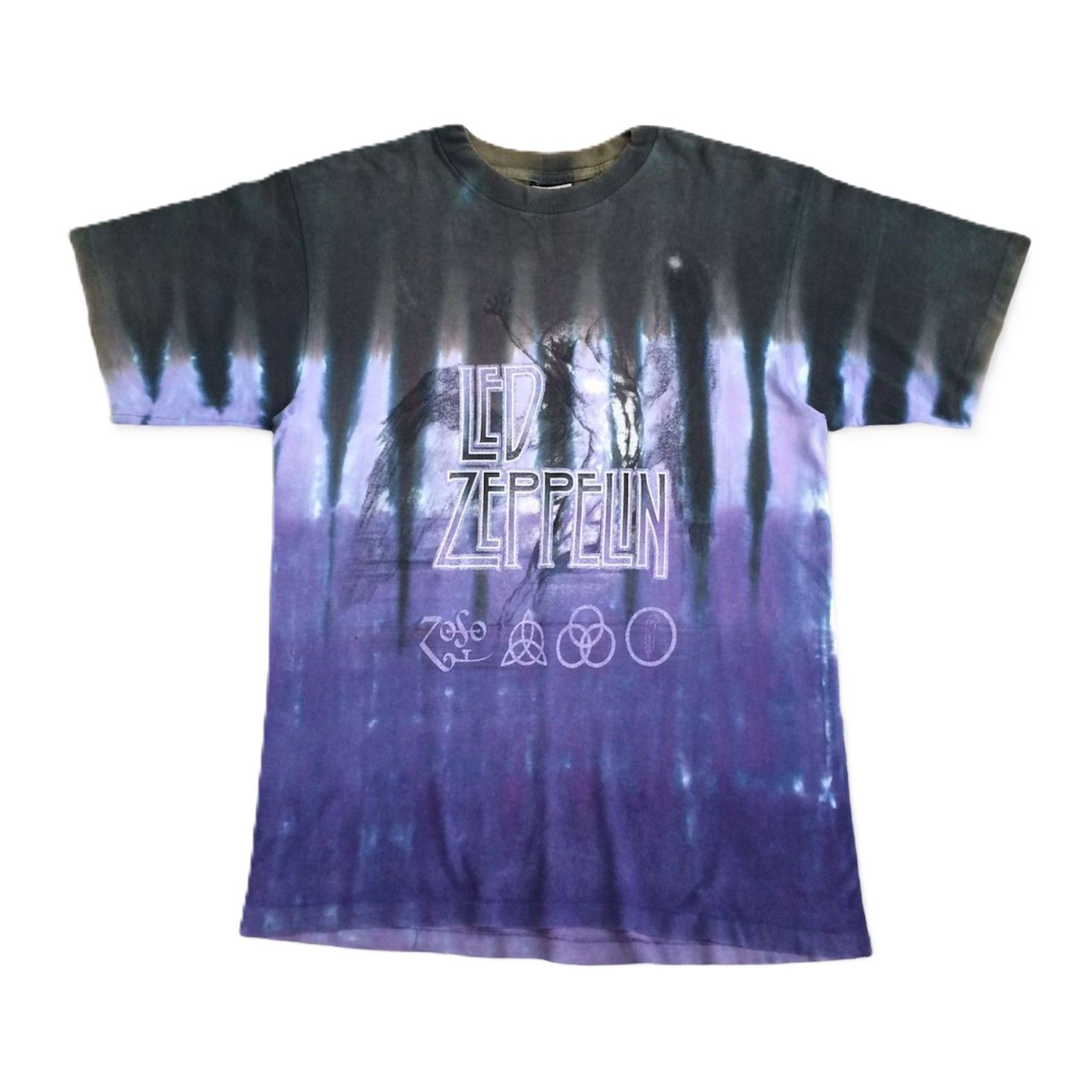 Led Zeppelin Vintage Led Zeppelin Swan Song Tie Dye Band T-Shirt Size US L / EU 52-54 / 3 - 3 Thumbnail