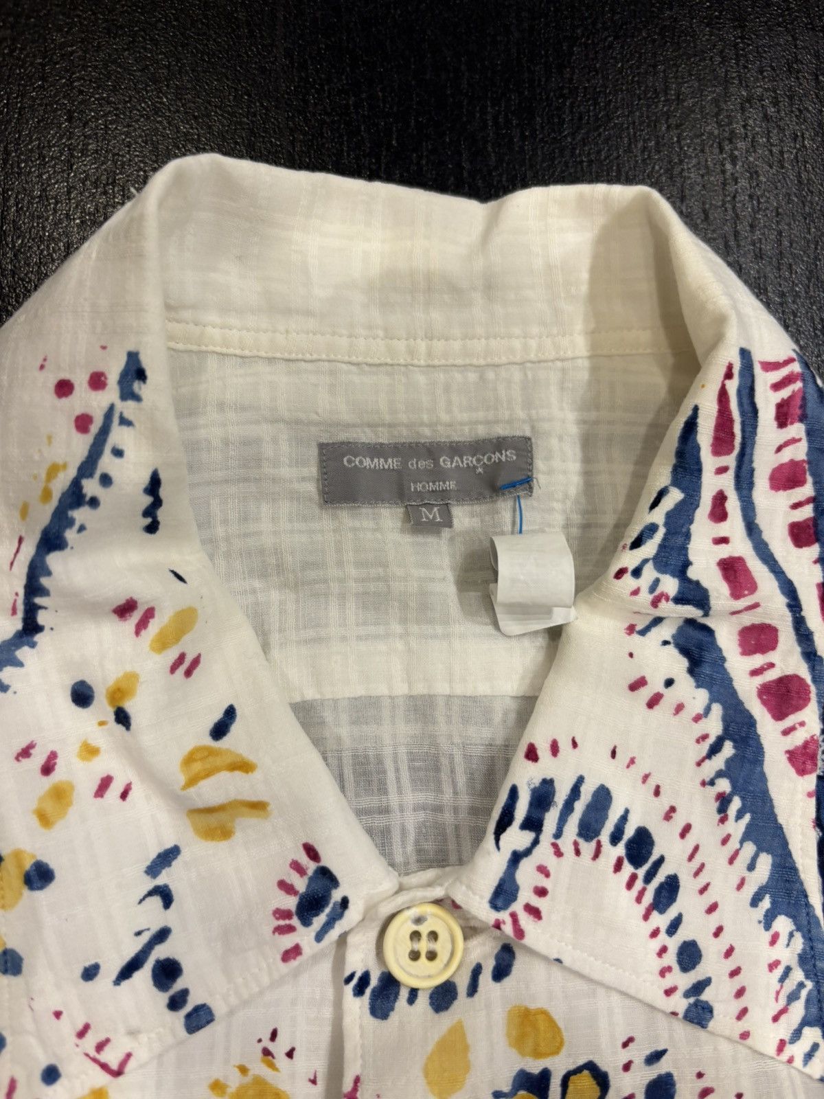 Comme des Garcons Homme Comme des Garçons Homme 03’ Paisley Stamp Textured Shirt Size US M / EU 48-50 / 2 - 4 Thumbnail