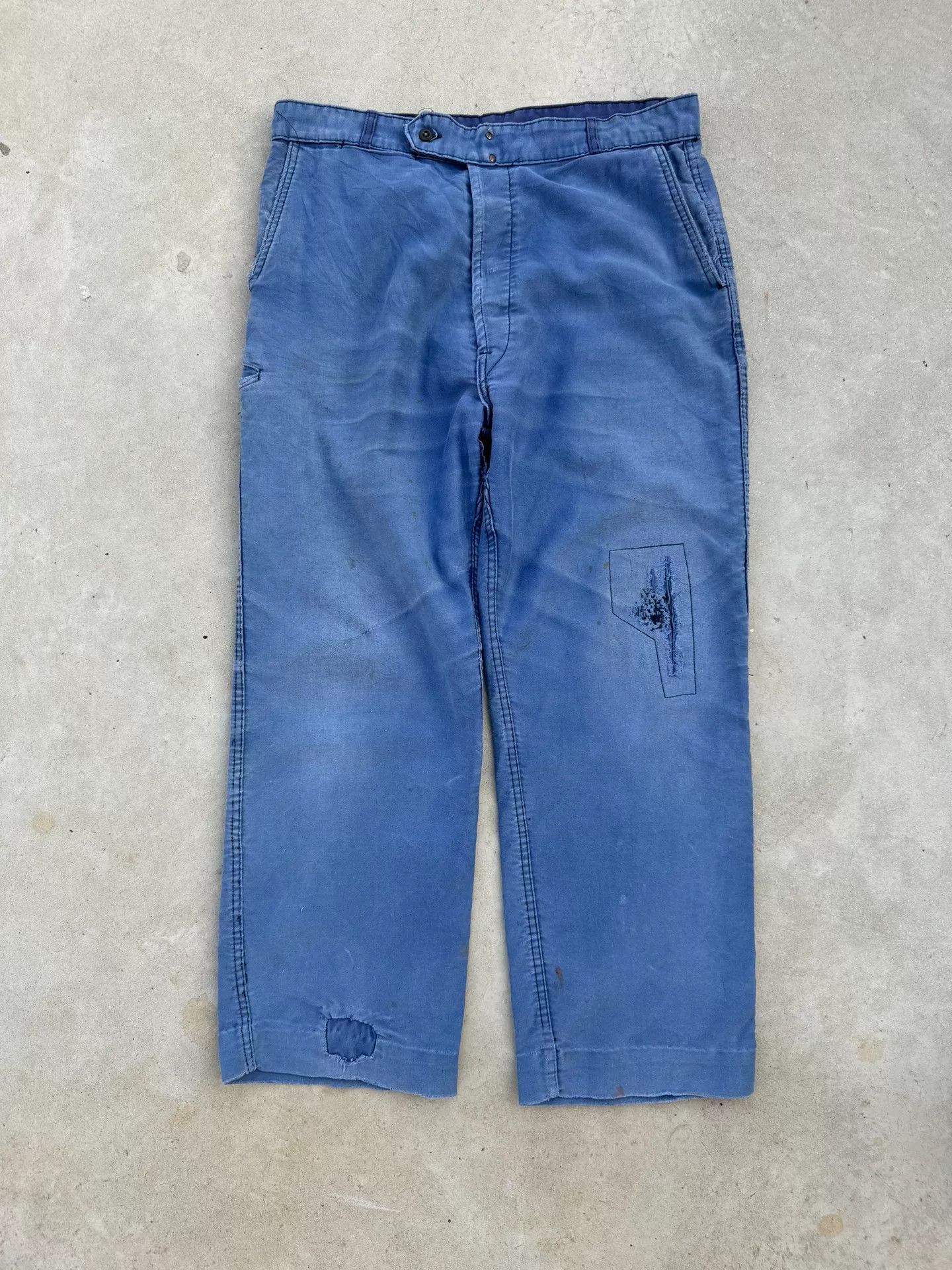 Vintage Vintage 50s French Moleskin Work Pants Size US 36 / EU 52 - 1 Thumbnail