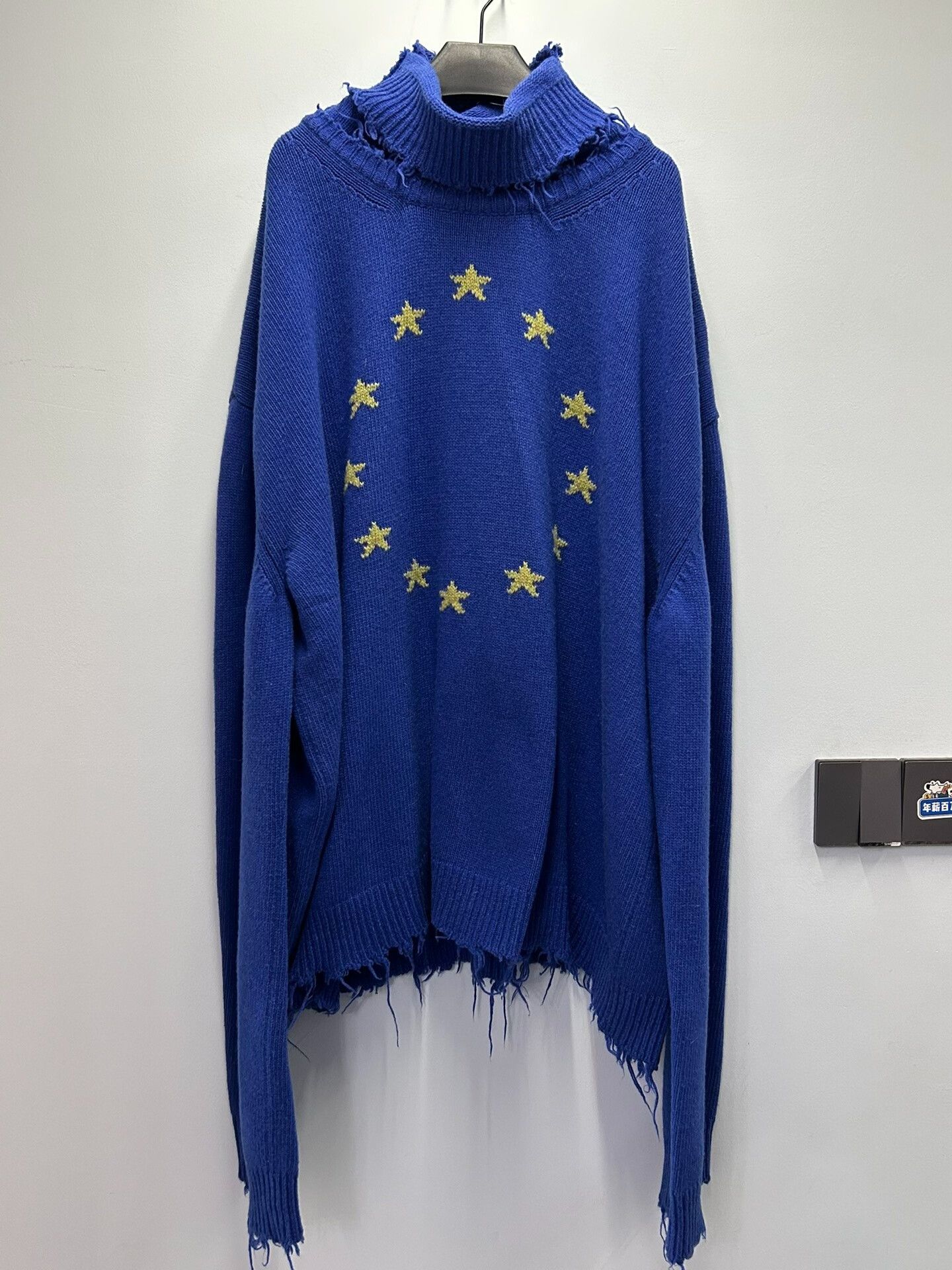 Vetements Vetements EU Star Sweater in Blue Size US L / EU 52-54 / 3 - 1 Thumbnail