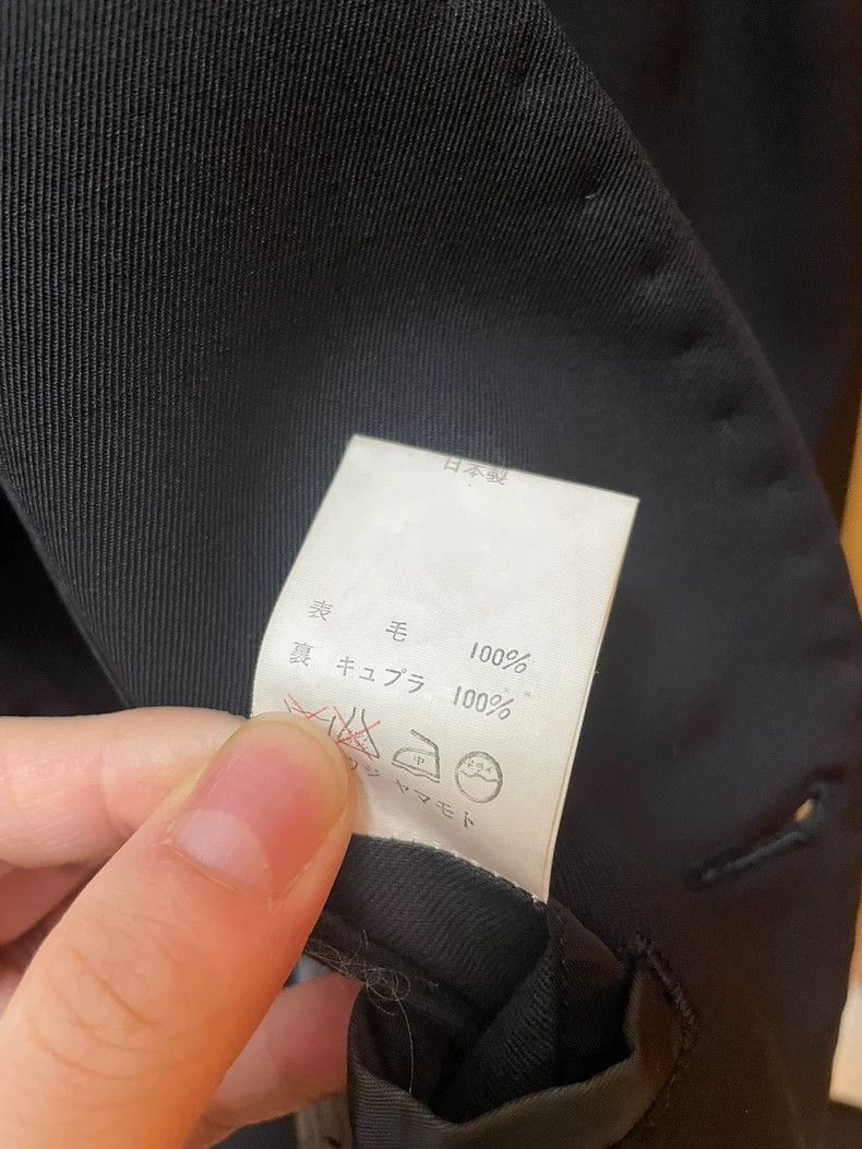 Yohji Yamamoto Yohji Yamamoto size m 90ss sauce season collarless dog blaz Size 36R - 7 Thumbnail