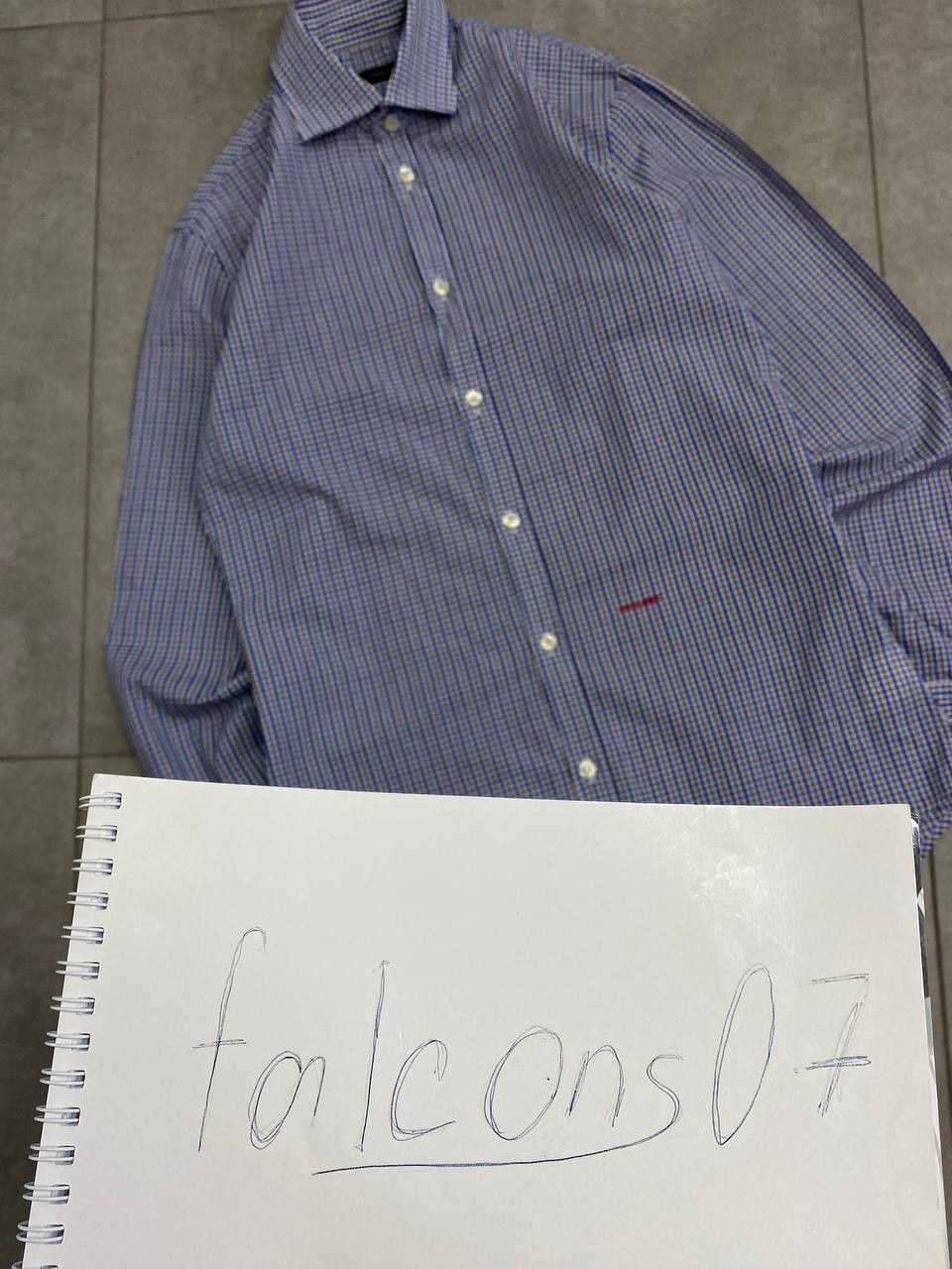 Dsquared2 Vintage Dsquared2 Dean Dan Embroidered Logo Check Shirt Size US S / EU 44-46 / 1 - 2 Thumbnail