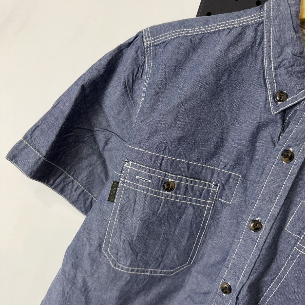 Japanese Brand SURPLUS Seminary chambray workshirt Size US M / EU 48-50 / 2 - 4 Thumbnail
