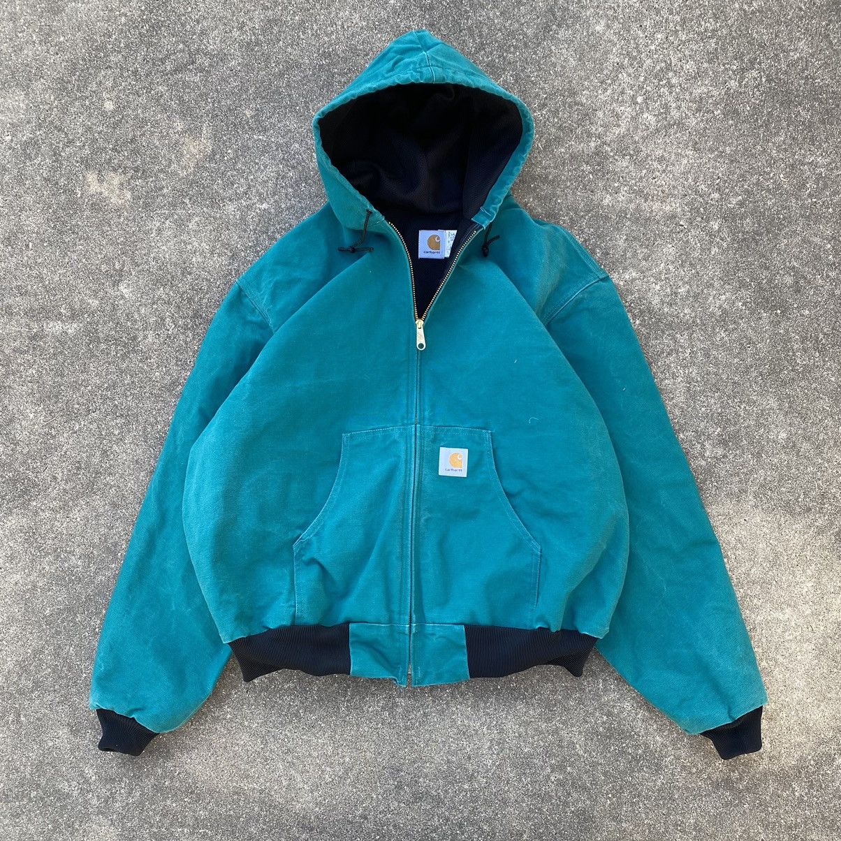 Carhartt 90s Aqua Teal Carhartt jacket Size US XXL / EU 58 / 5 - 1 Thumbnail