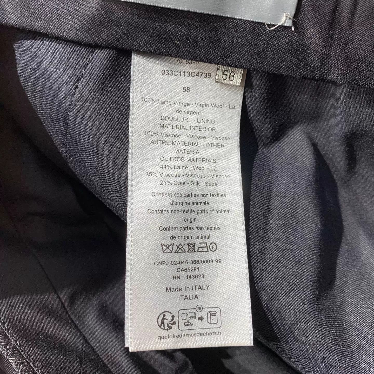 Dior Dior All-over Dark Pattern Tailored Trousers Size US 42 / EU 58 - 5 Thumbnail