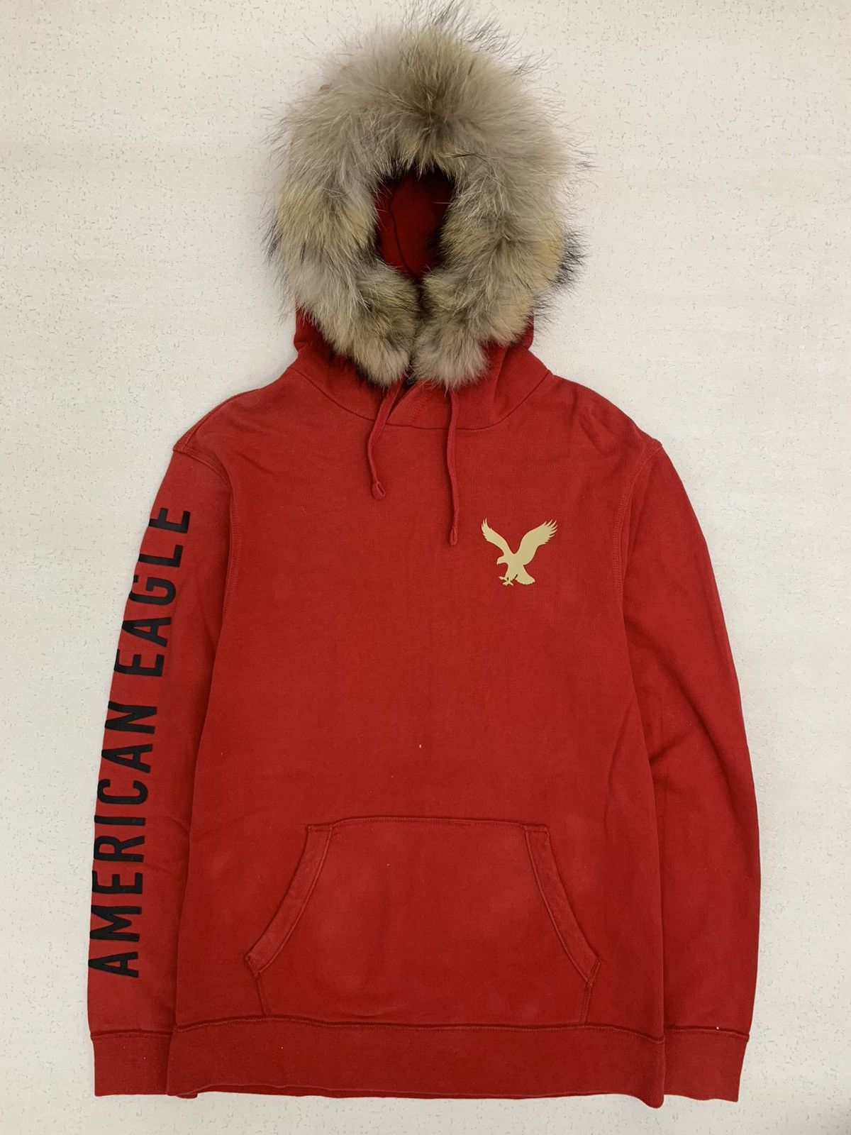Japanese Brand Y2K AMERICAN EAGLE FUR HOODIE IFSIXWASNINE LGB STYLE Size US S / EU 44-46 / 1 - 1 Thumbnail