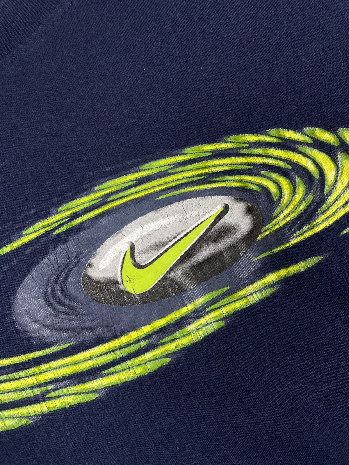 Nike × Vintage Vintage Nike Drill Big Logo Tee T Shirt Size US M / EU 48-50 / 2 - 7 Thumbnail
