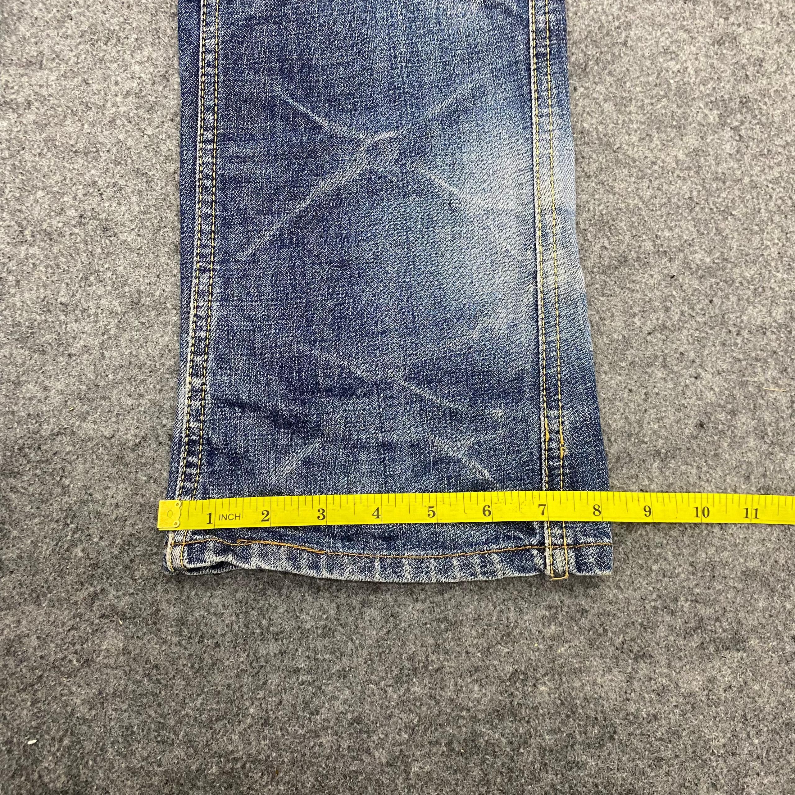 If Six Was Nine 💥Best Offer💥Vintage Blue Way Distressed Denim Size US 35 - 8 Thumbnail