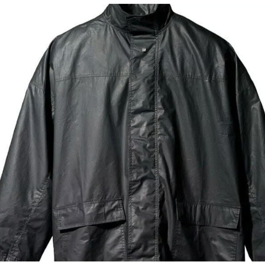 Yeezy Yeezy Gap by Balenciaga Coated Cotton Parka Black Sz L Size US L / EU 52-54 / 3 - 1 Thumbnail