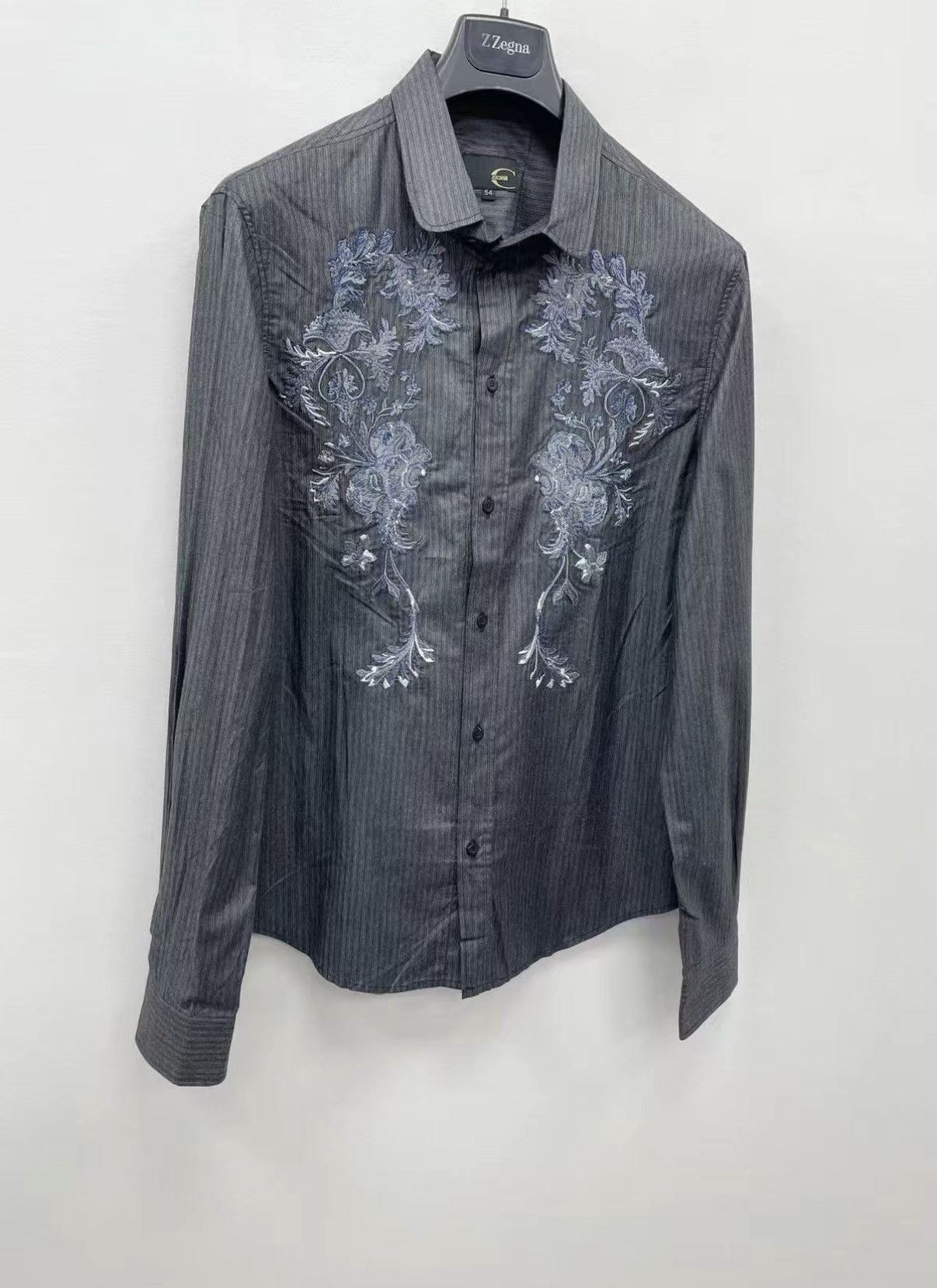 Just Cavalli Just Cavalli Heavy Embroidered Long Sleeve Shirt J30 Size US M / EU 48-50 / 2 - 2 Thumbnail