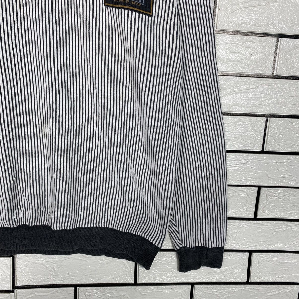 Japanese Brand Half Zipper Sweatshirt Striped Design Blonia Papa Cartoon Size US M / EU 48-50 / 2 - 6 Thumbnail