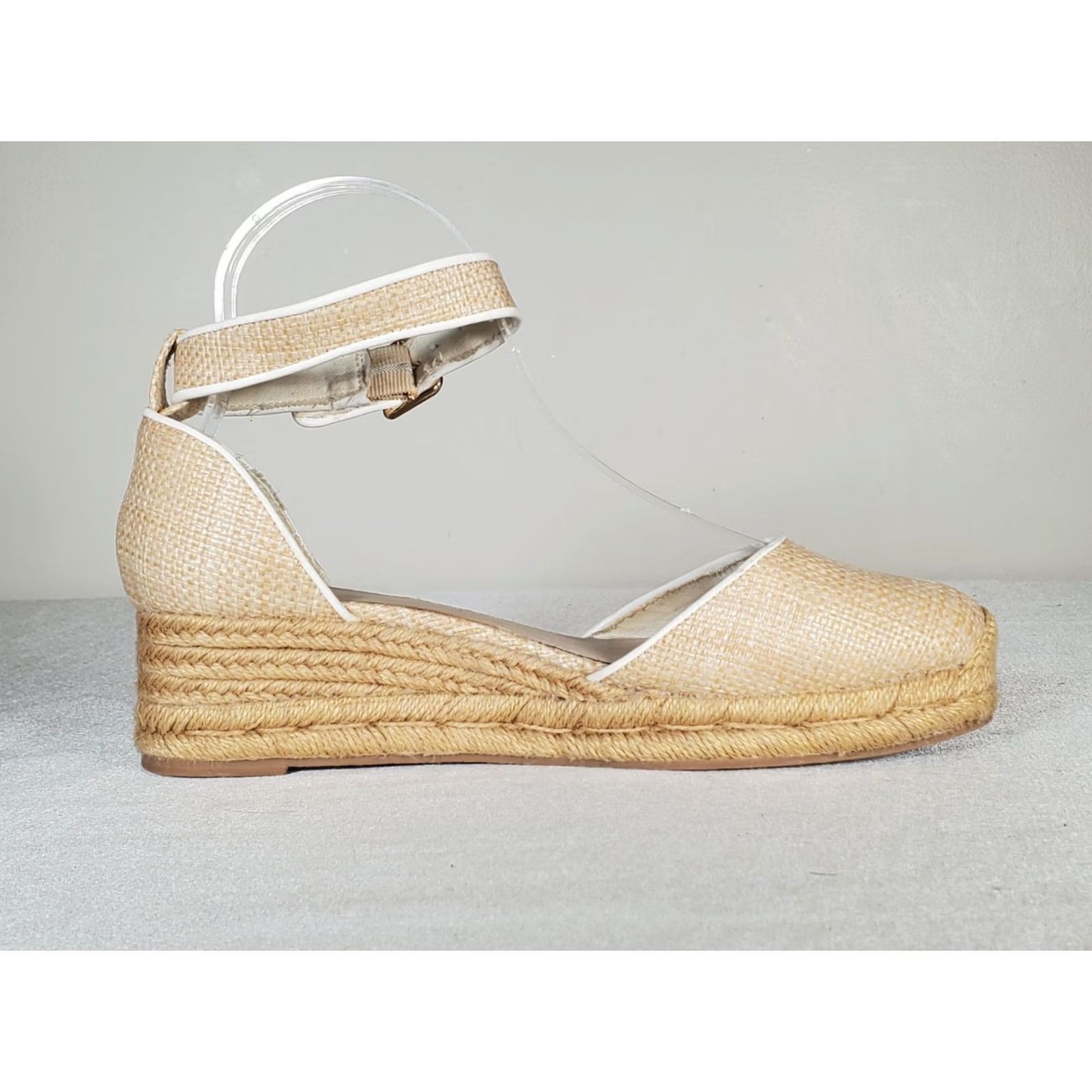 Jack Rogers VINTAGE Jack Rogers Palmer Espadrille Sandals Closed Toe Natural Women’s 9 M NFTW? Size US 9 / IT 39 - 4 Thumbnail