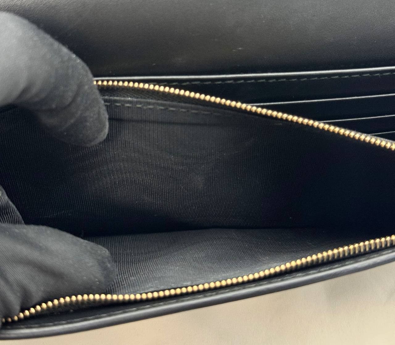 Gucci Gucci Wallet Chain Crossbody Bag Guccisima Leather Black Size ONE SIZE - 15 Thumbnail