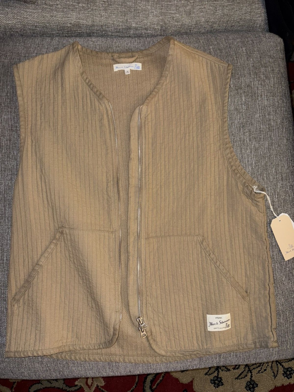 Merz B. Schwanen NWT tan vest Size US M / EU 48-50 / 2 - 5 Thumbnail