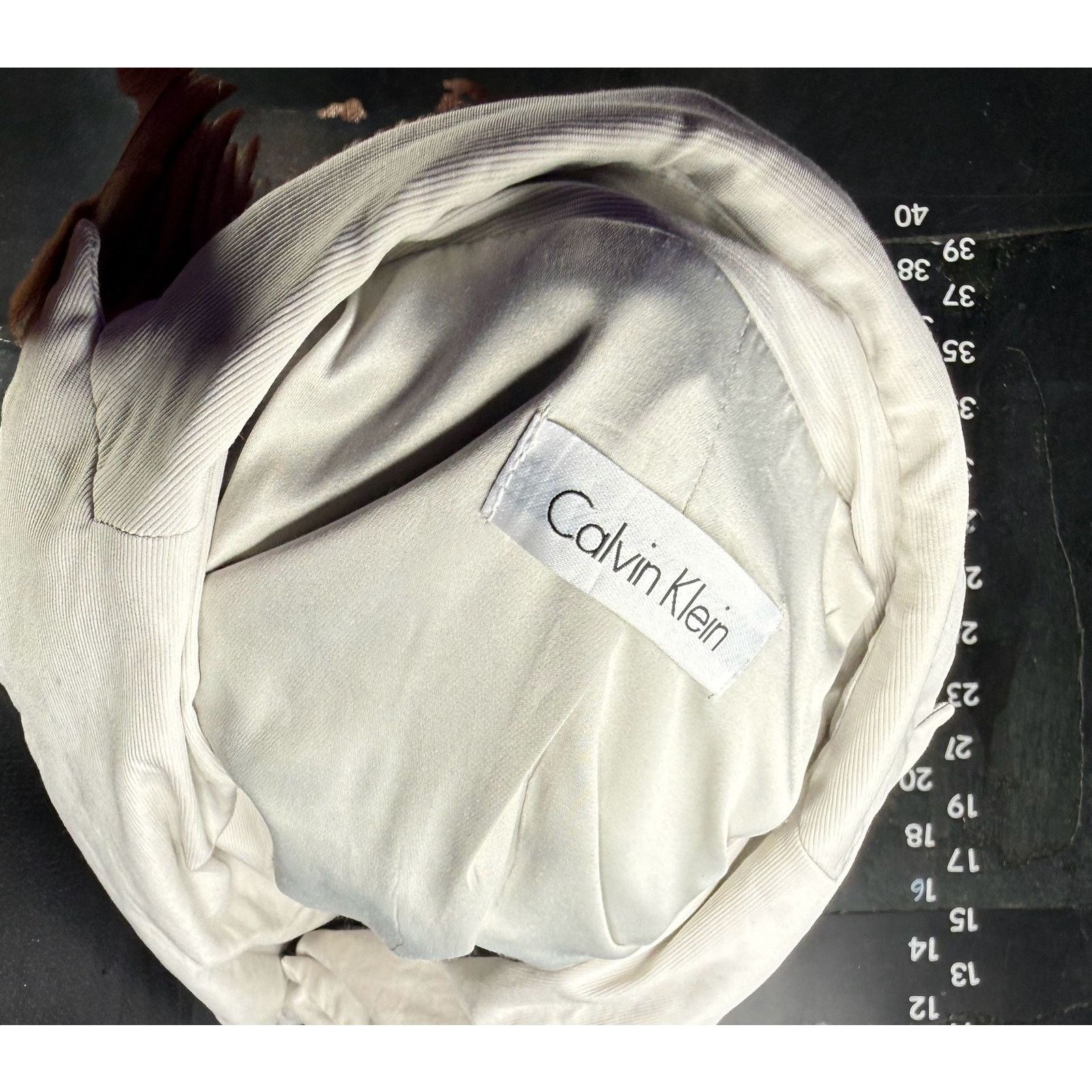 Calvin Klein Calvin Klein Single Button Cotton Stretch Blazer Off-White Size XS / US 0-2 / IT 36-38 - 4 Thumbnail