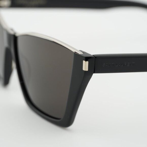 Saint Laurent Paris Saint Laurent SL369 KATE 001 Sunglasses Black Cat Eye Frame Size ONE SIZE - 10 Thumbnail