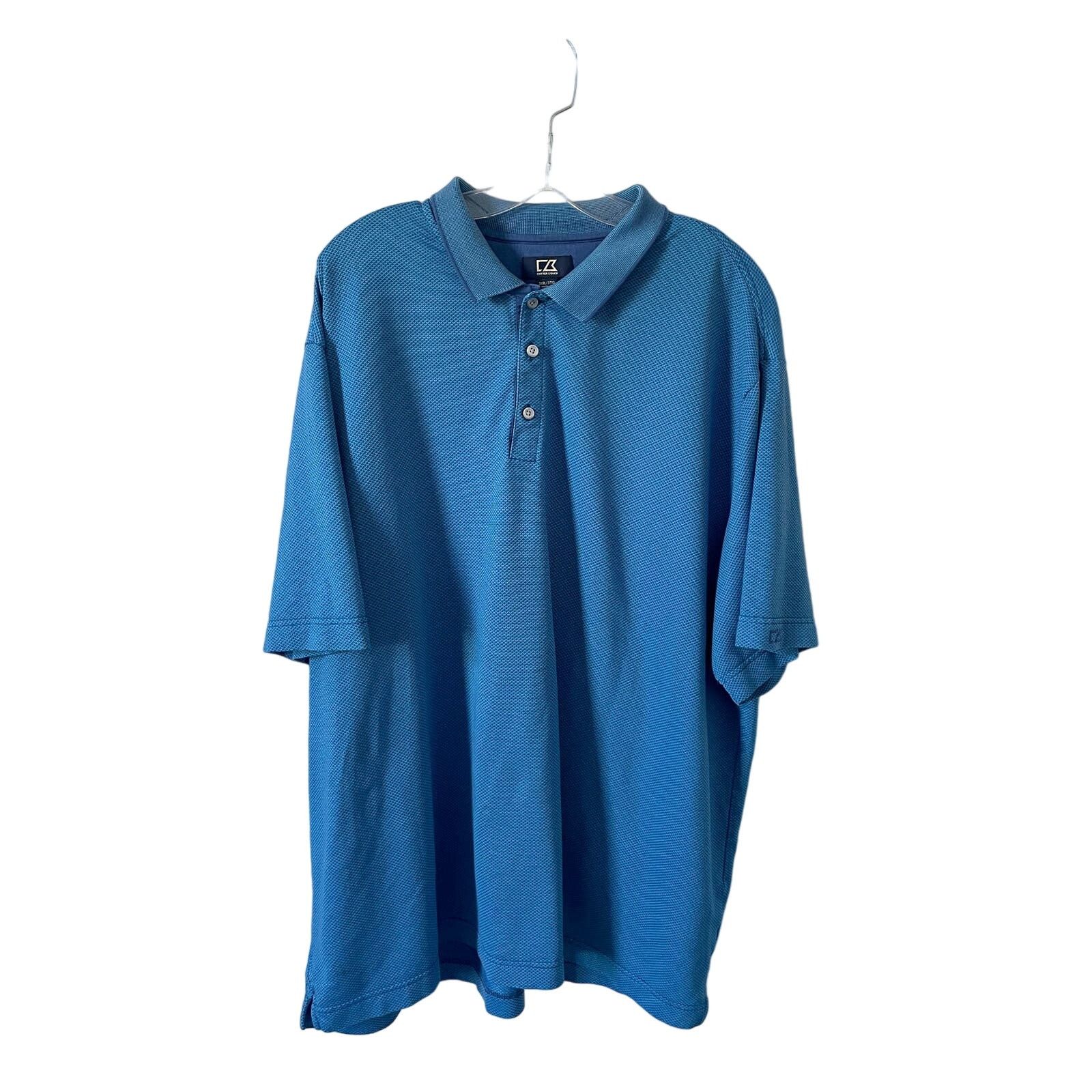 Cutter & Buck Cutter & Buck Performance Polo Collar Shirt Blue 3XL Size US XXL / EU 58 / 5 - 1 Thumbnail