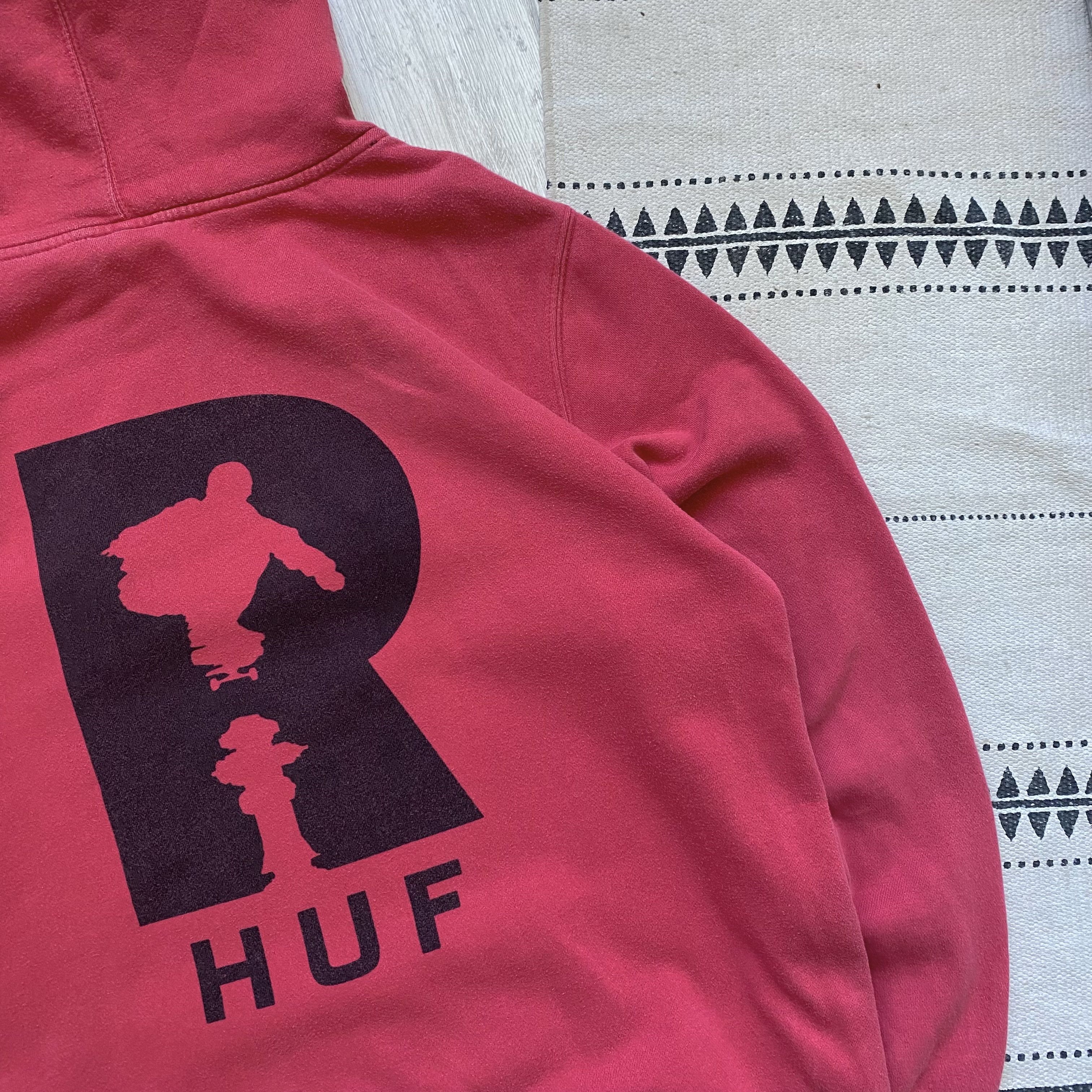 Hook-Ups 🛹 Vintage HUF Skateboards Hoodie center logo Size US M / EU 48-50 / 2 - 9 Thumbnail