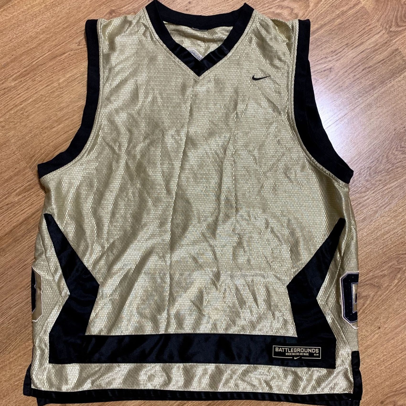 Nike Nike Battlegrounds Jersey Shirt M Mens Gold Vintage Battlegrounds Basketball Shirt Size US M / EU 48-50 / 2 - 2 Thumbnail