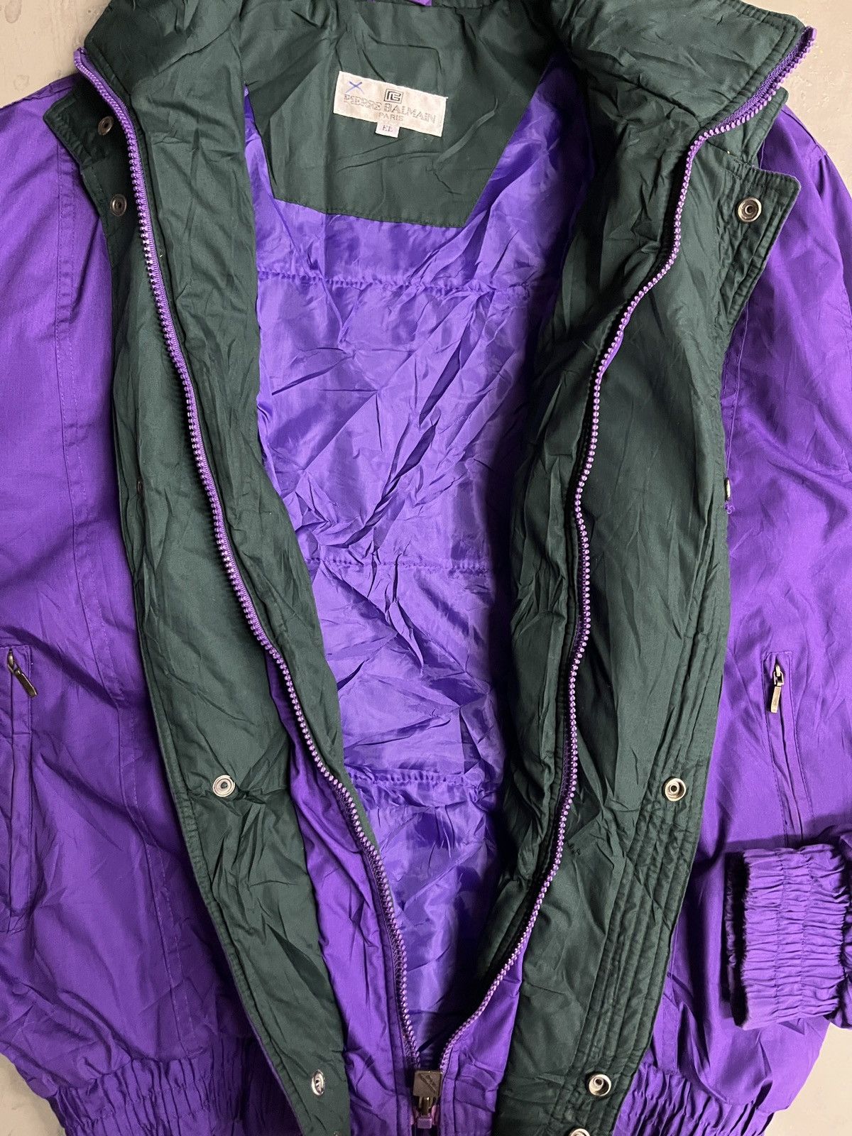 Balmain Pierre Balmain Vintage Nylon Parachute Bomber Jacket Size US XL / EU 56 / 4 - 12 Thumbnail