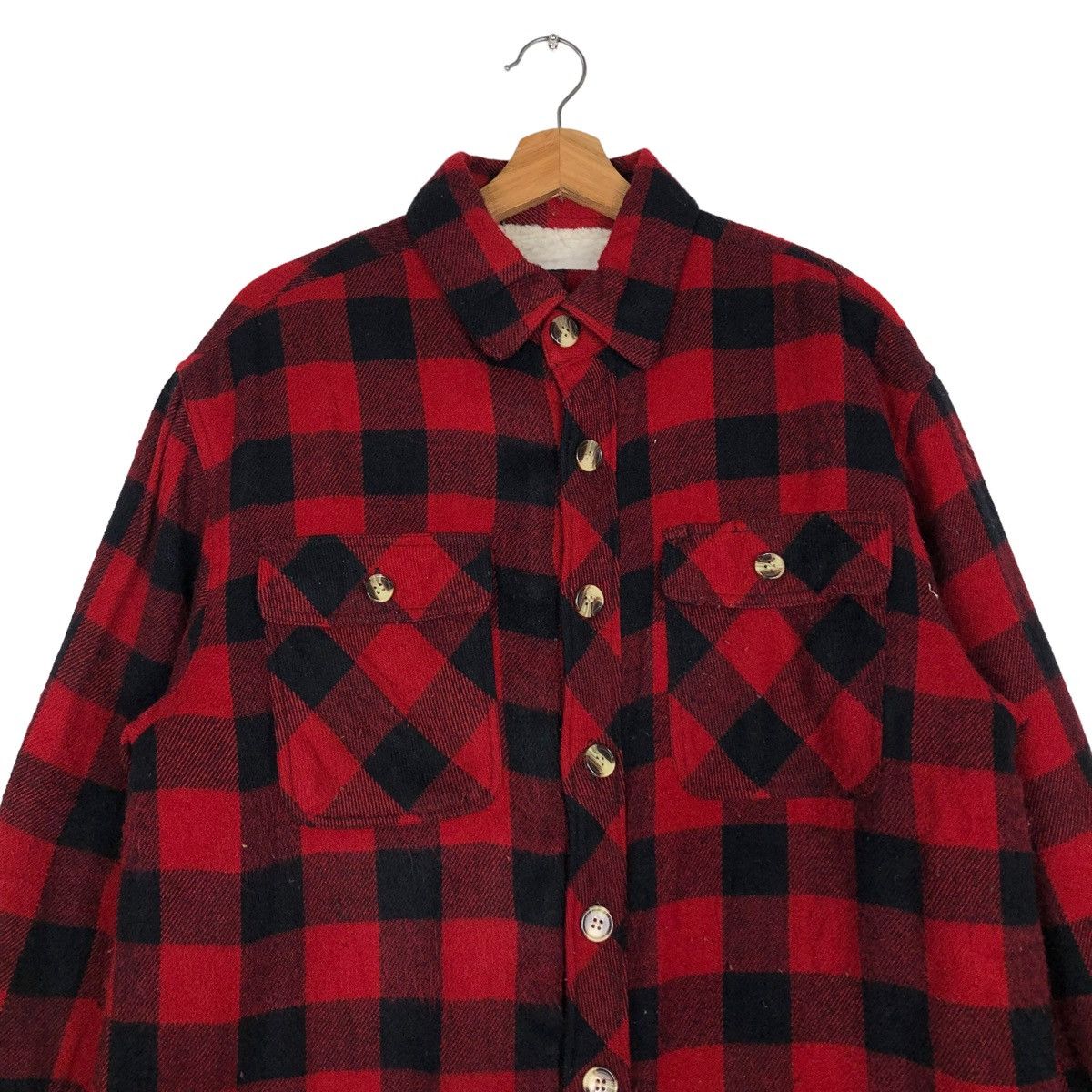 Flannel 🔥WOOL FLANNEL JACKET TARTAN CHECK DESIGN BUGLE ISSEY MIYAKE Size US L / EU 52-54 / 3 - 3 Thumbnail