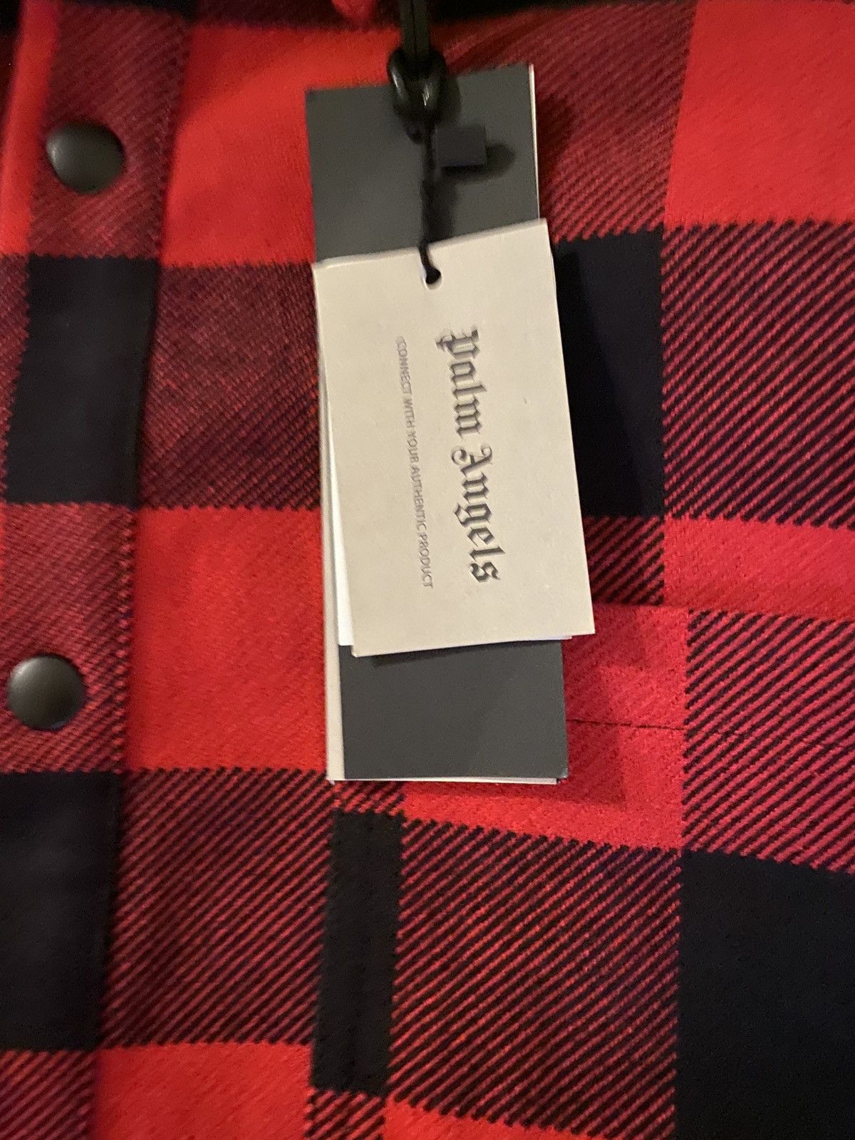 Palm Angels MENS PALM ANGELS BUTTON DOWN FLANNEL RED Size US S / EU 44-46 / 1 - 4 Thumbnail