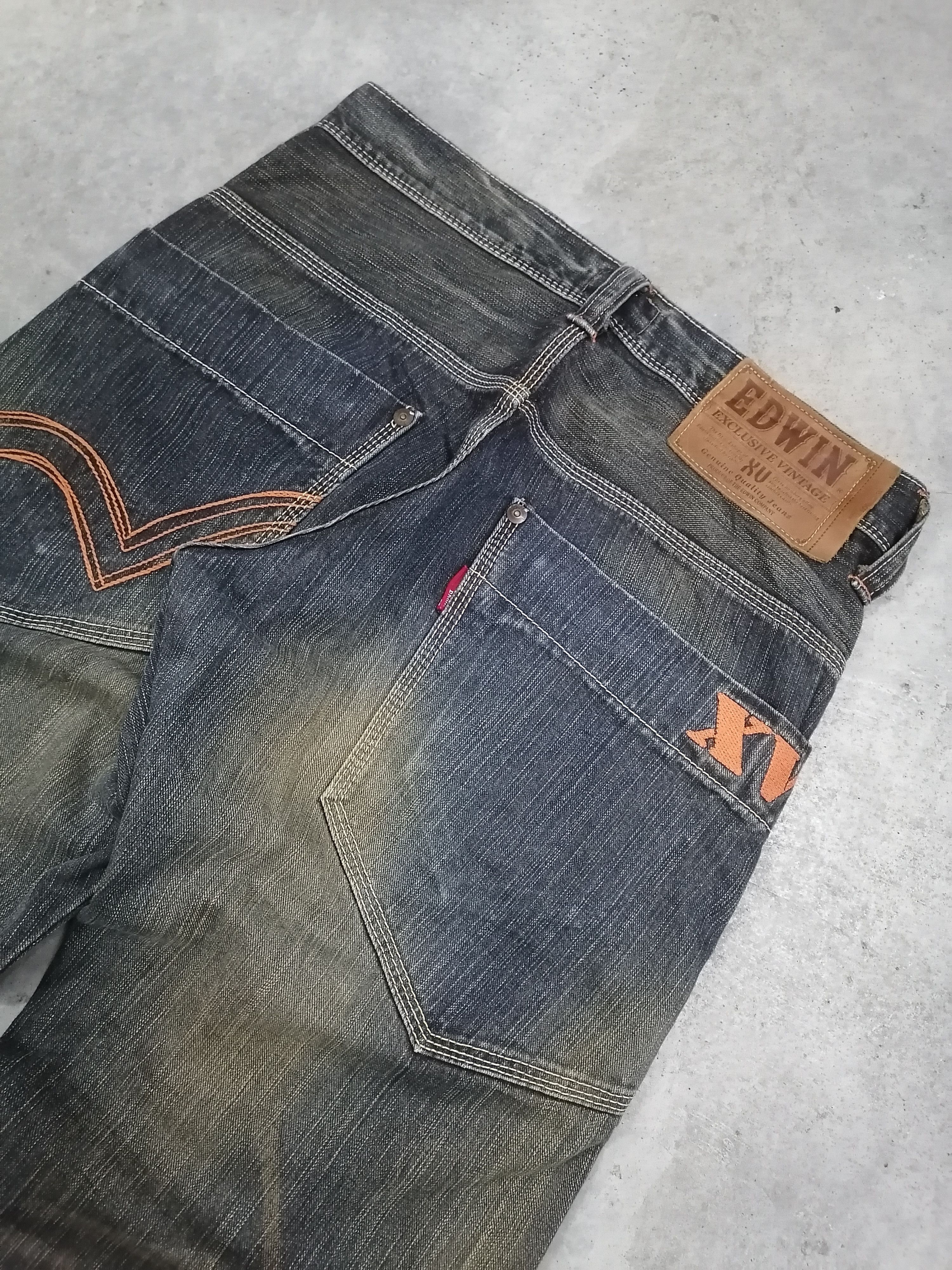 Japanese Brand Edwin Exclusive Vintage Rusty Baggy Denim Pants Size US 31 - 3 Thumbnail
