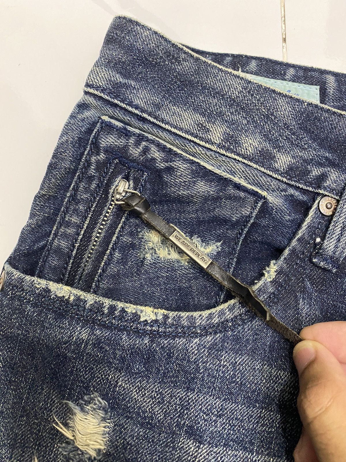 Hysteric Glamour × Undercover GRAIL🔥ARCHIVE REPLAY DISTRESSED DENIM UNDERCOVER STYLE Size US 32 / EU 48 - 9 Thumbnail