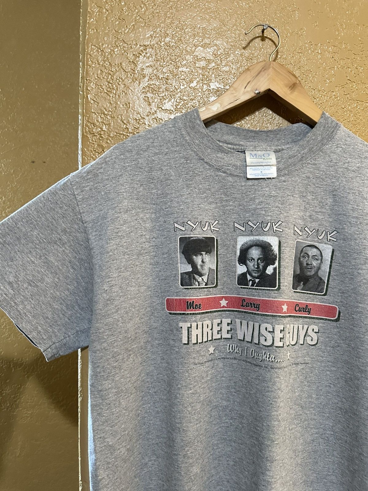Vintage 📌 vintage The Three Stooges Wise Guys tee Size US M / EU 48-50 / 2 - 1 Thumbnail
