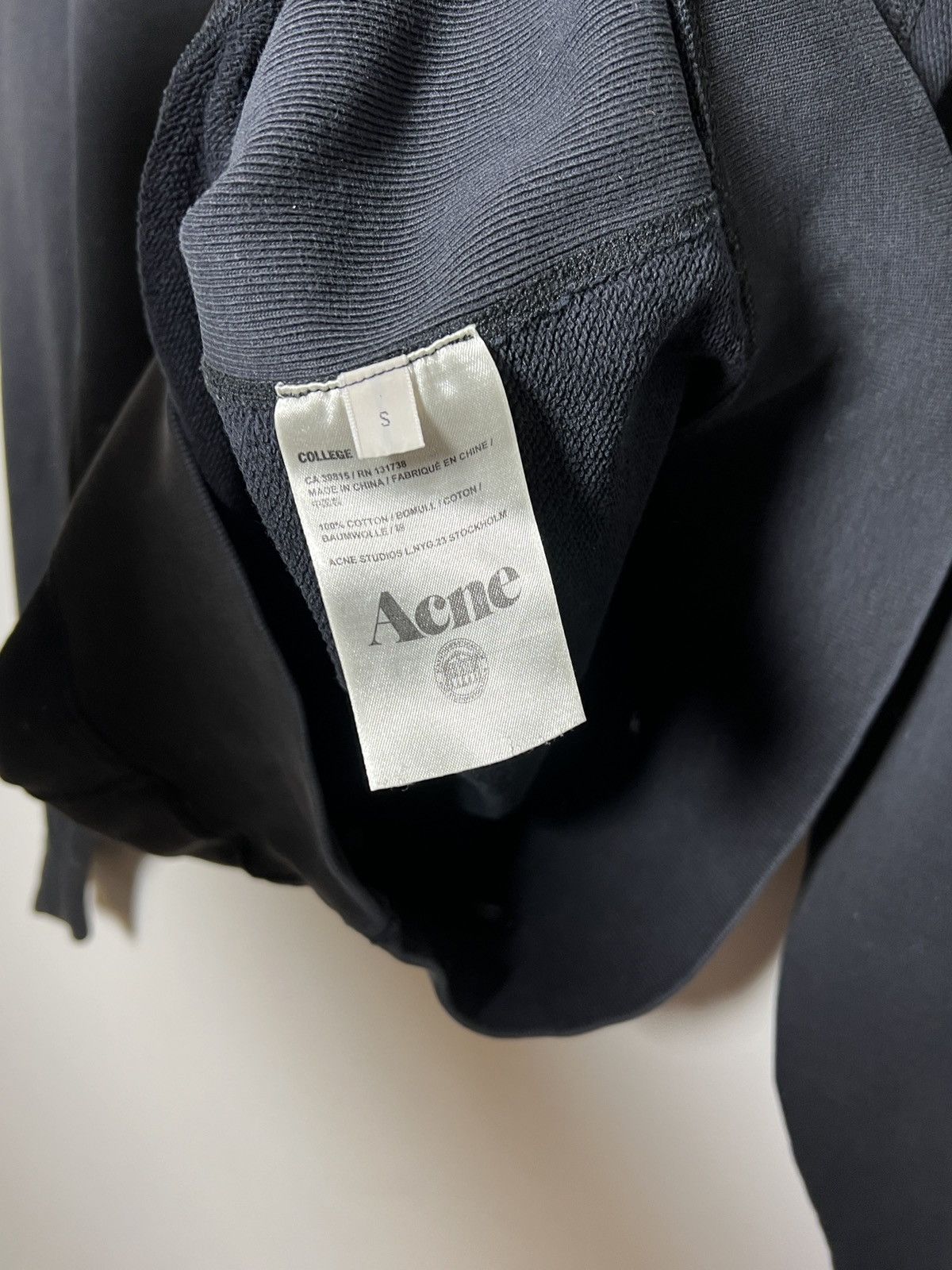 Acne Studios acne y2k washed black crewneck sweatshirt s-m Size US M / EU 48-50 / 2 - 11 Thumbnail