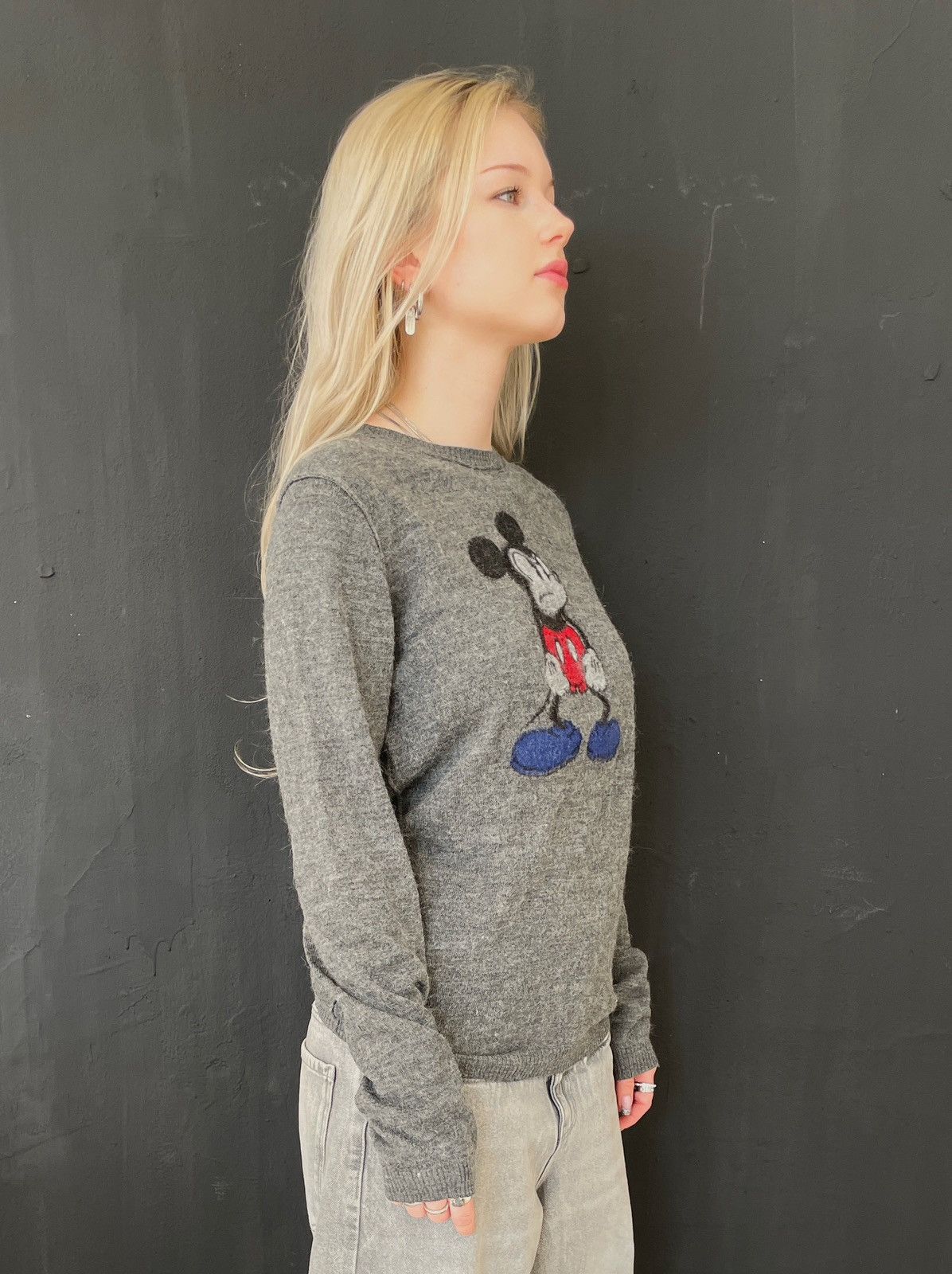 Iceberg Iceberg Mickey Mouse Alpaca Wool Knit Sweater Size S / US 4 / IT 40 - 6 Thumbnail