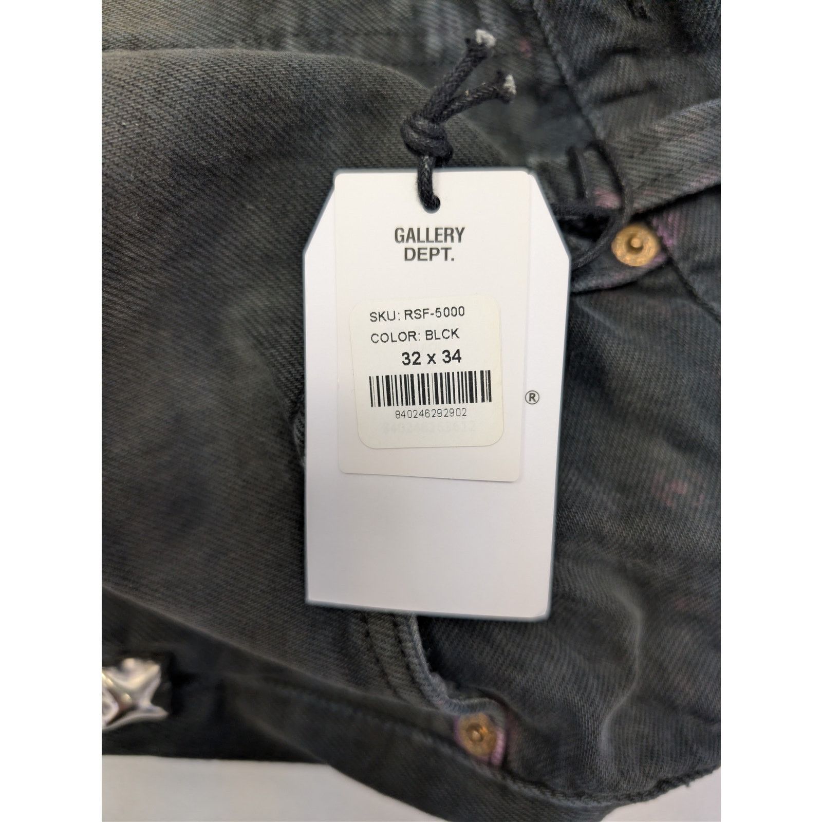 Gallery Dept. o1rshd1 Studded LA Flare Jeans in Black 32 x 34 Size US 32 / EU 48 - 22 Thumbnail