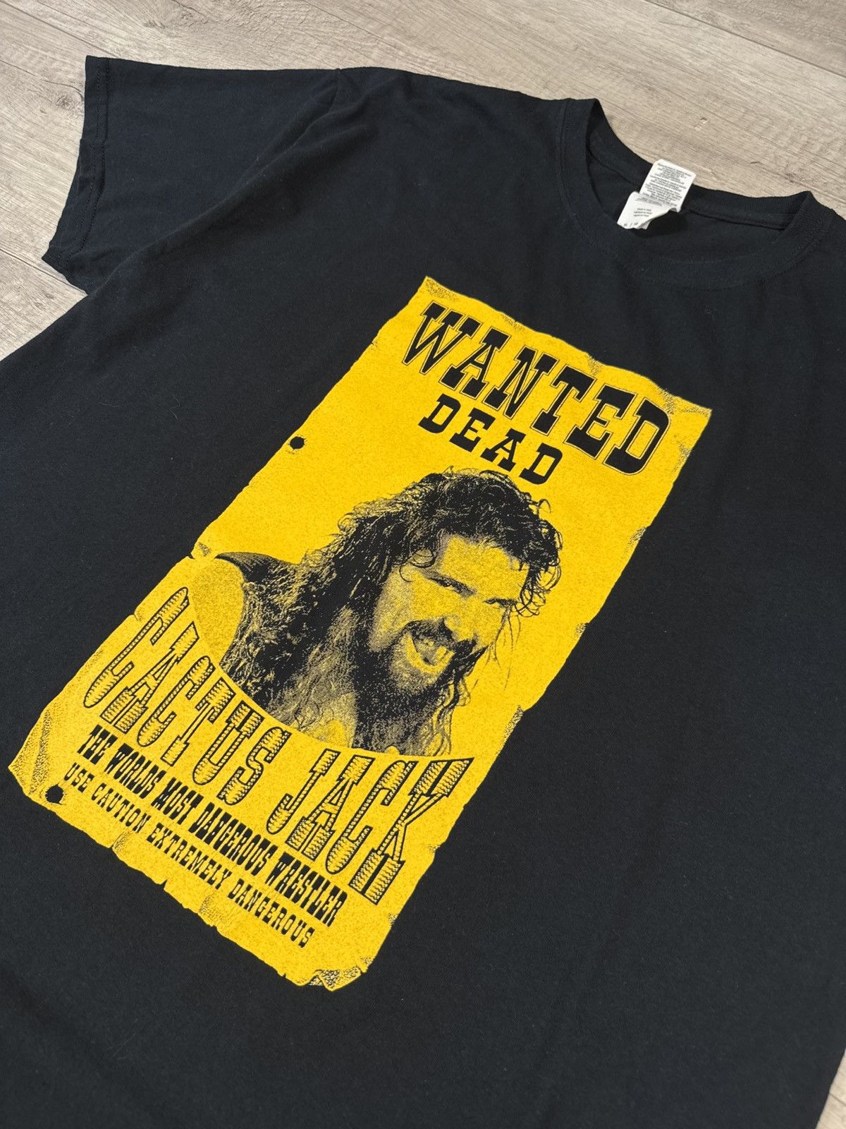 WWE Wanted Dead Cactus Jack Wrestling Tee Size US XL / EU 56 / 4 - 2 Thumbnail