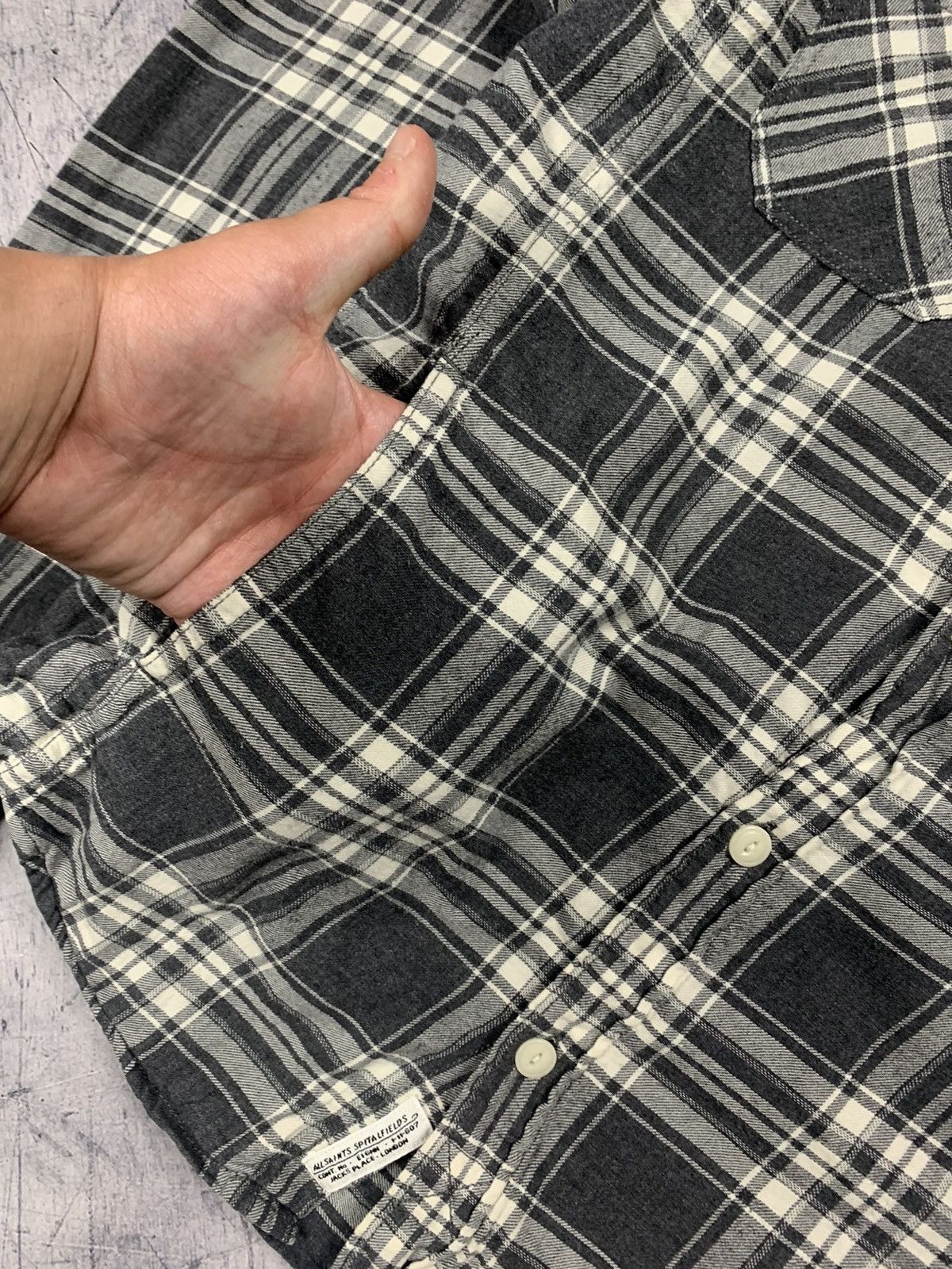 Allsaints Allsaints Edgemont L SVL Shirt Plaid Long Sleeve Mens Size S Size US S / EU 44-46 / 1 - 5 Thumbnail
