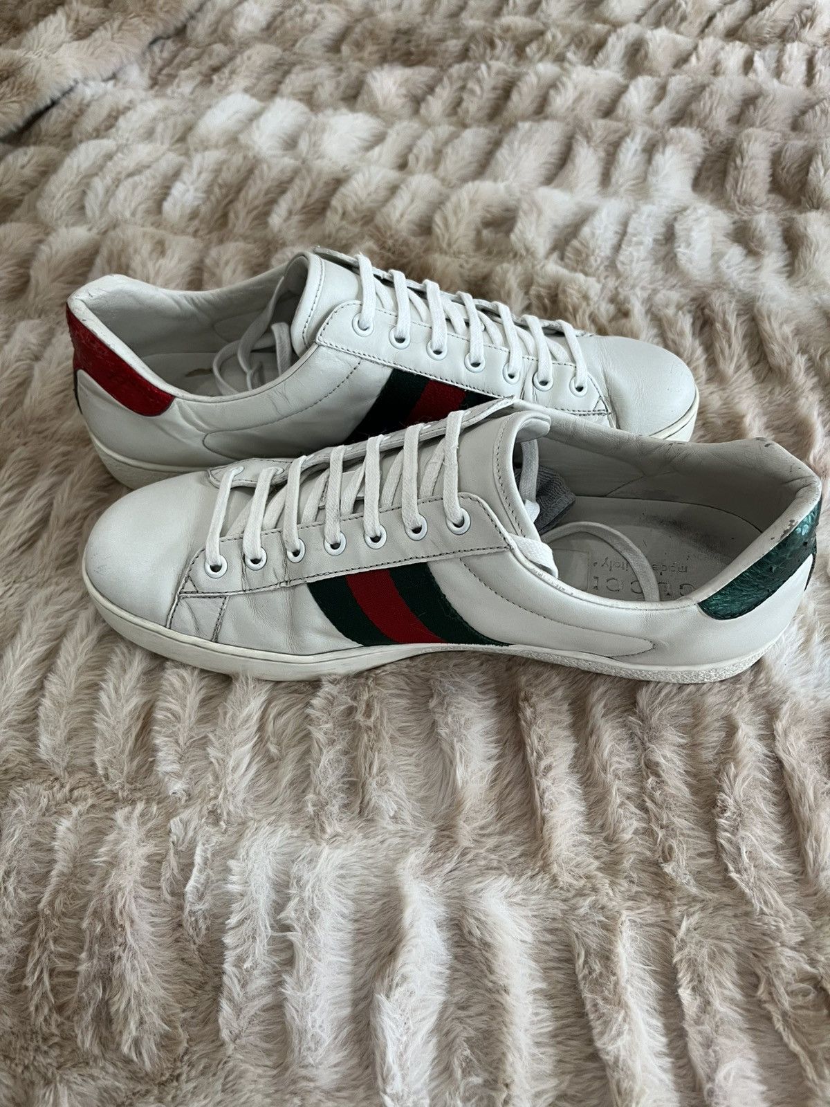 Gucci Men's Gucci Ace Embroidered Snake Size US 9.5 / EU 42-43 - 2 Thumbnail