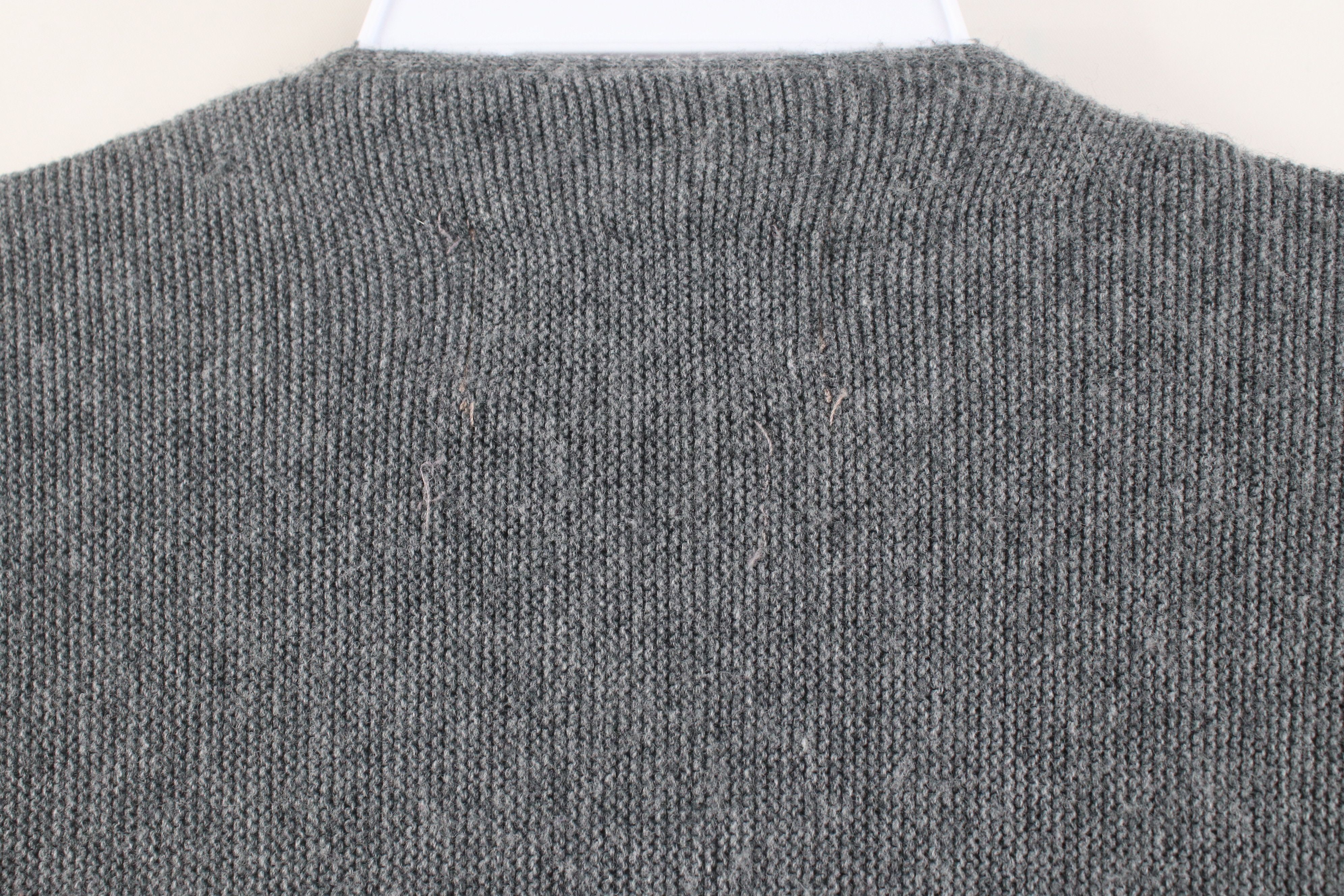 Vintage Vintage 70s Streetwear Kurt Cobain Cardigan Sweater Gray USA Size US XL / EU 56 / 4 - 10 Thumbnail