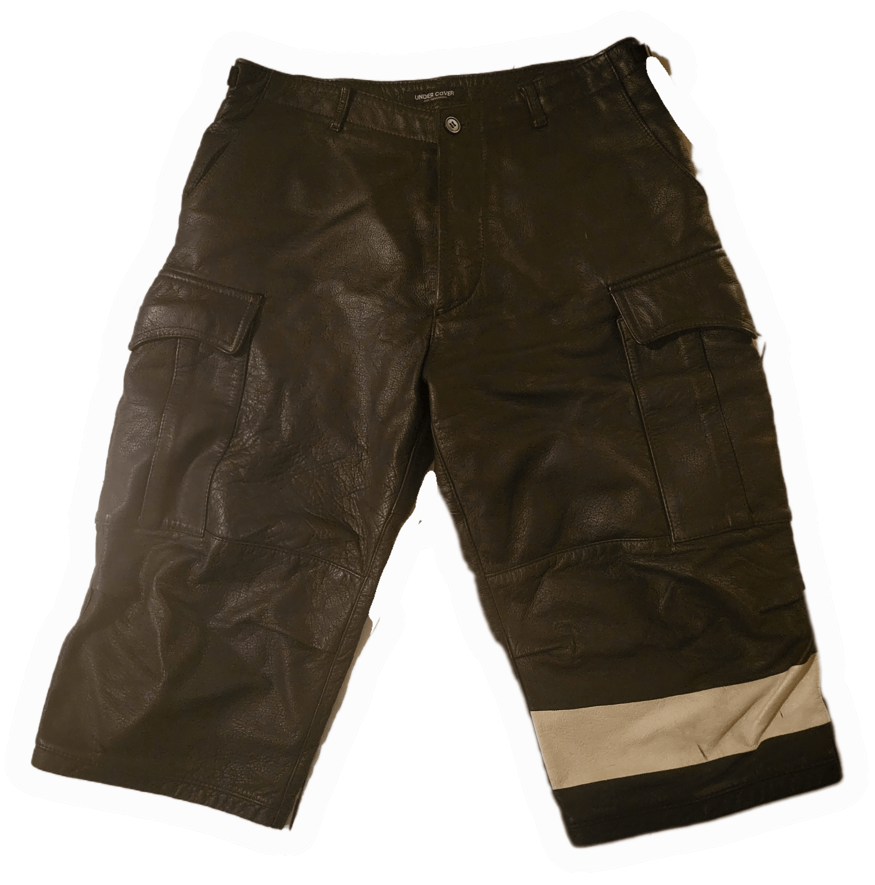 Undercover A/W 96 "Wire" Cowhide Leather Shorts Size US 32 / EU 48 - 1 Thumbnail