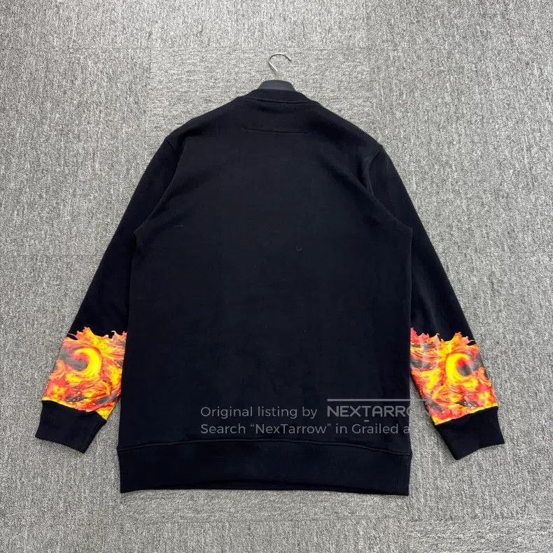 Givenchy Givenchy Flame Printed Hoodie Size: M Size US M / EU 48-50 / 2 - 8 Thumbnail