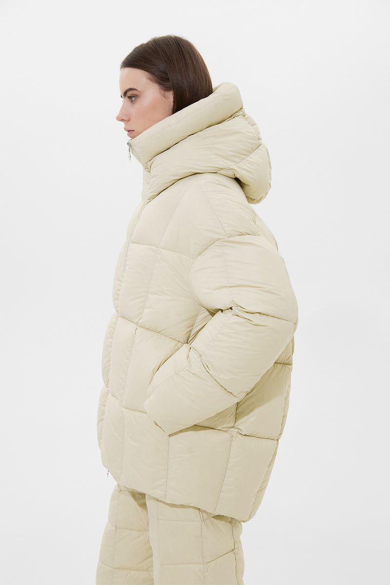 IENKI IENKI o1s22i1n1024 Wendy's Quilted Down Jacket in Off White Size S / US 4 / IT 40 - 8 Thumbnail