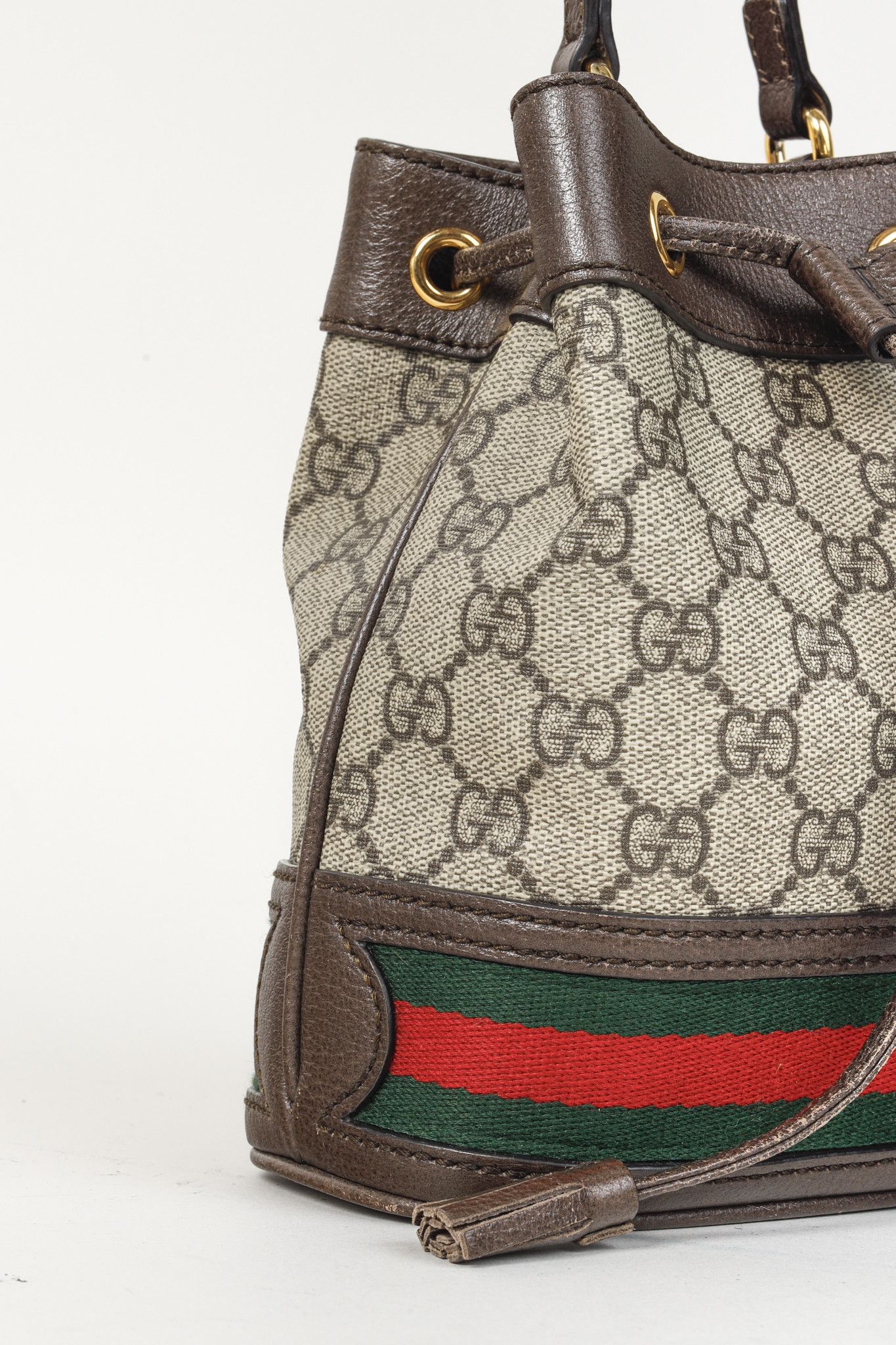 Gucci Gucci Ophidia Brown GG Supreme Mini Bucket Bag Size ONE SIZE - 9 Thumbnail
