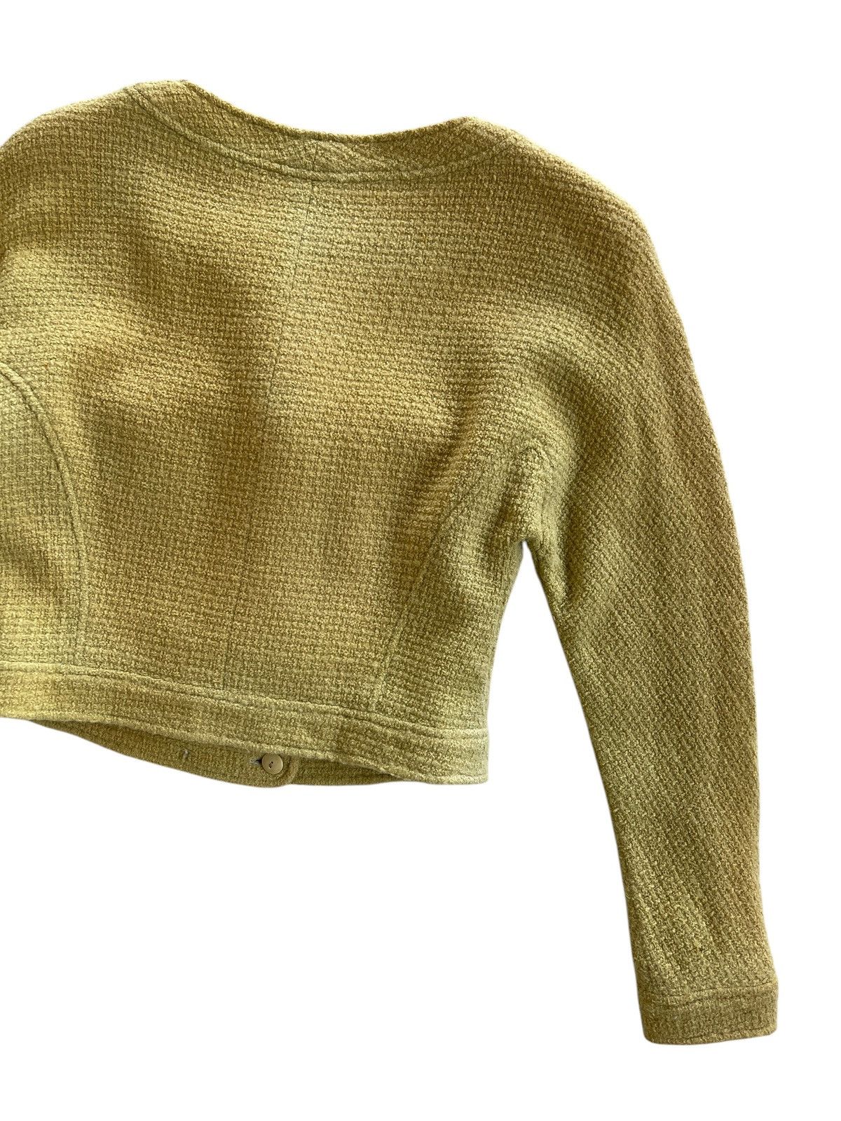 Chanel Vintage Chanel Tweed Cropped Jacket Size XS / US 0-2 / IT 36-38 - 6 Thumbnail