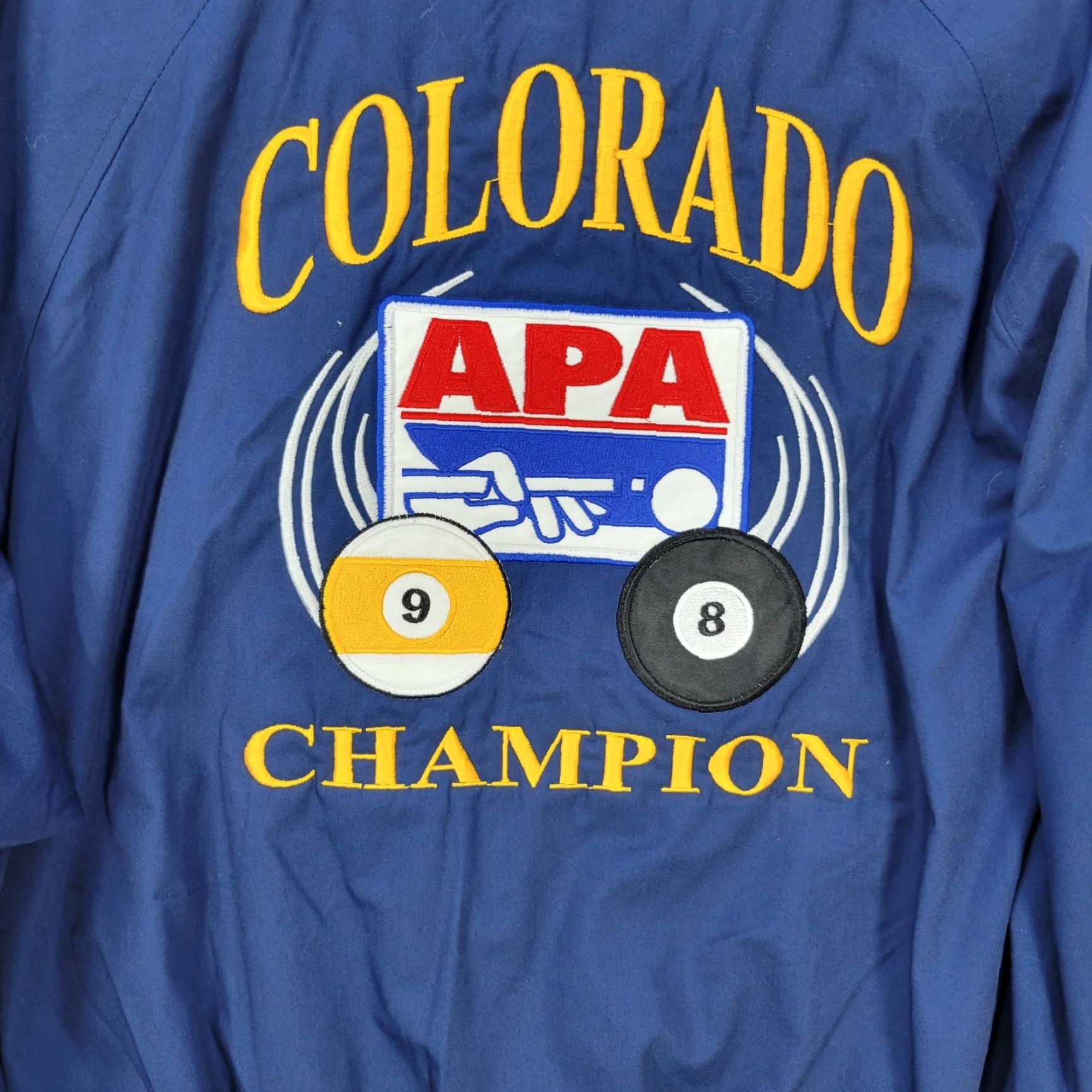 Champion Vtg APA Colorado Champion WestArk Snap Button Bomber Jacket Pool Players Sz L Size US L / EU 52-54 / 3 - 3 Thumbnail