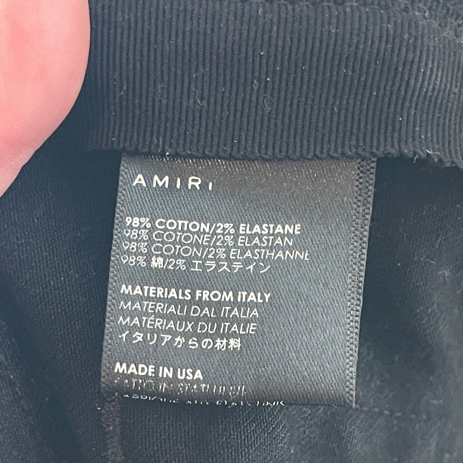 Amiri AMIRI Men Black Silver crystal Music Note Patch Skinny Jeans Size US 32 / EU 48 - 10 Thumbnail