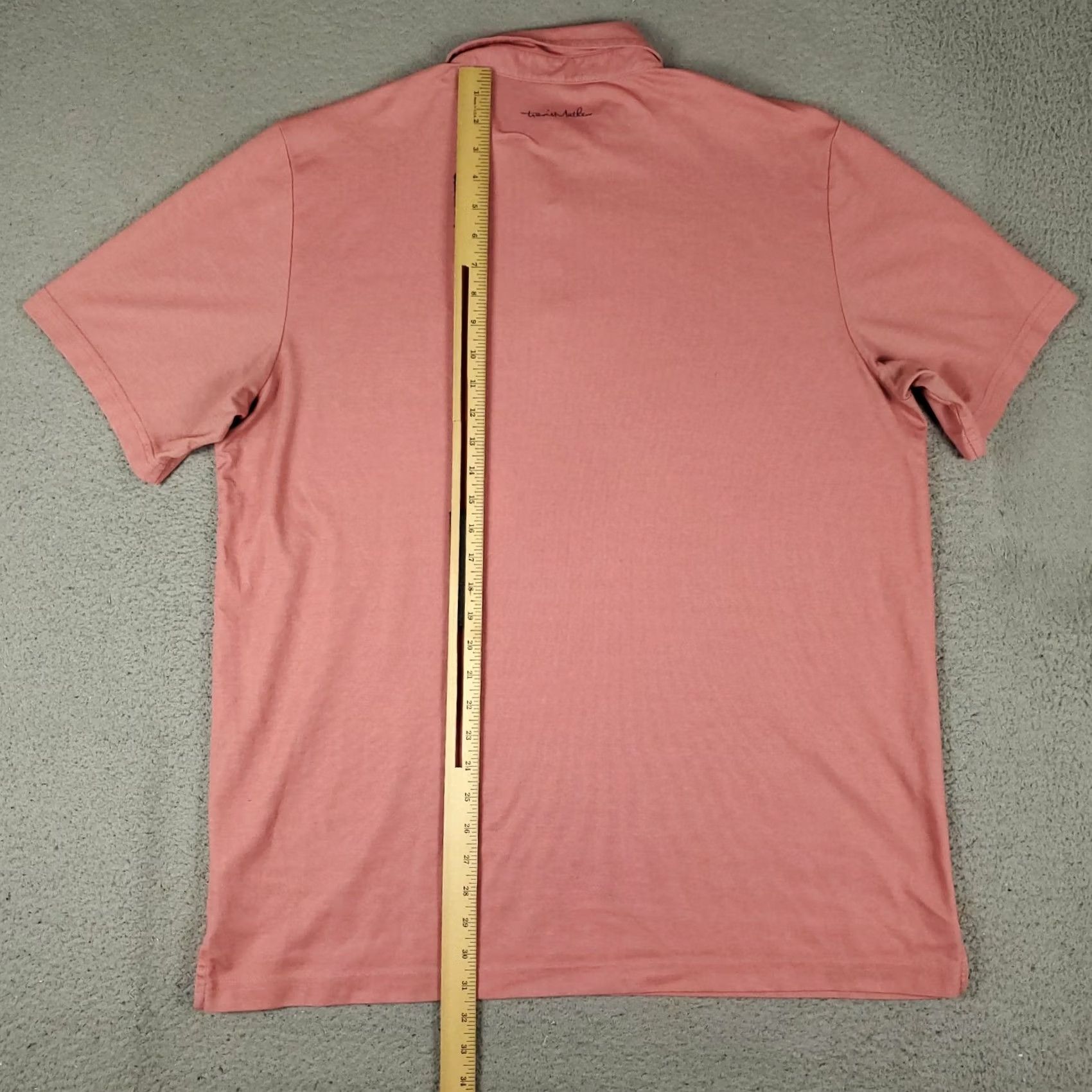 TravisMathew Travis Mathew Polo Shirt Mens 2XL Red Short Sleeve Casual Size US XXL / EU 58 / 5 - 3 Thumbnail